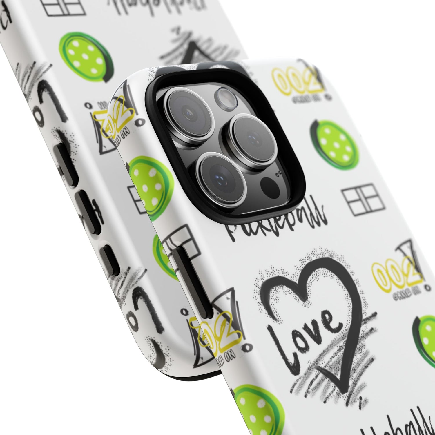 Pickleball Love Tough iPhone Case - Fun & Durable Sport Accessory