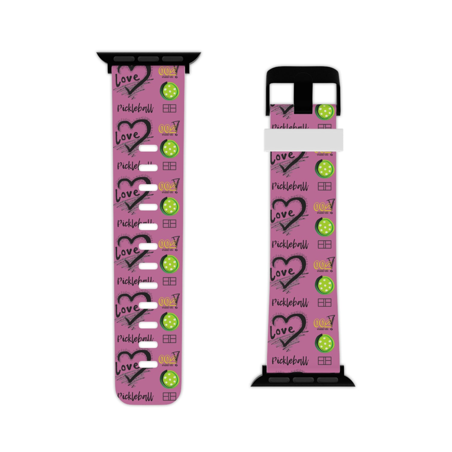 Pickleball Watch Band - LOVE Pickleball Design