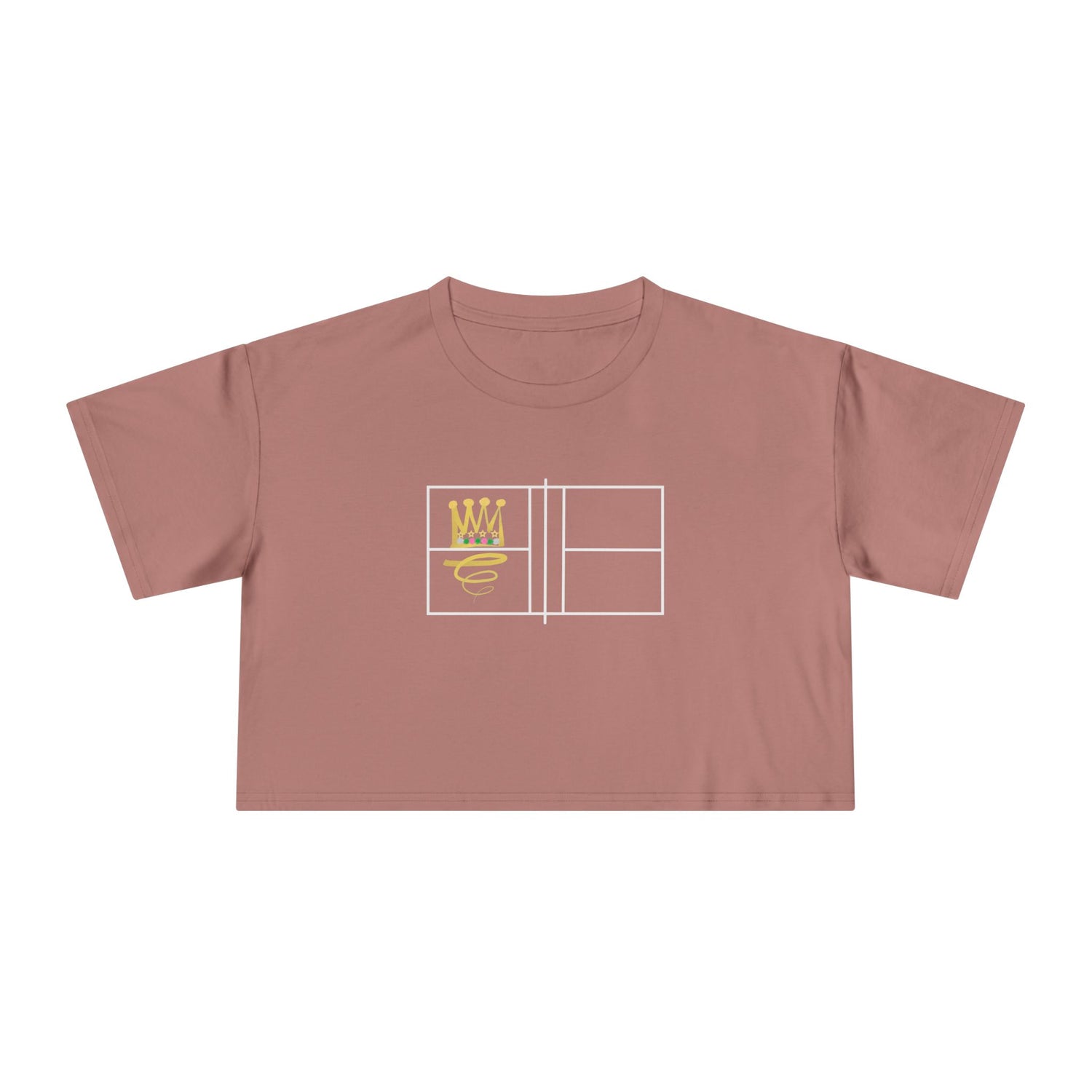 Pickleball Queen of the Court Design - Women's Cropped Tee