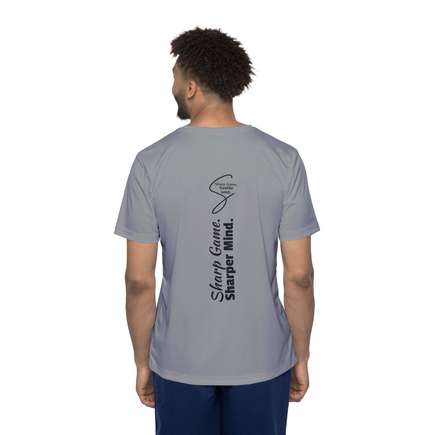 Men's Sports Jersey Tee - Pickleball Sharp Game, Sharper Mind Design