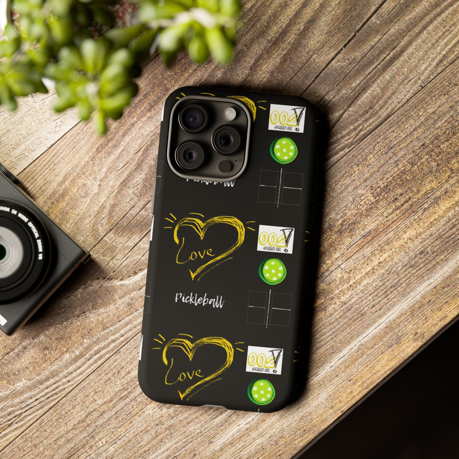 Pickleball Love Tough iPhone Case - Fun & Durable Sport Accessory