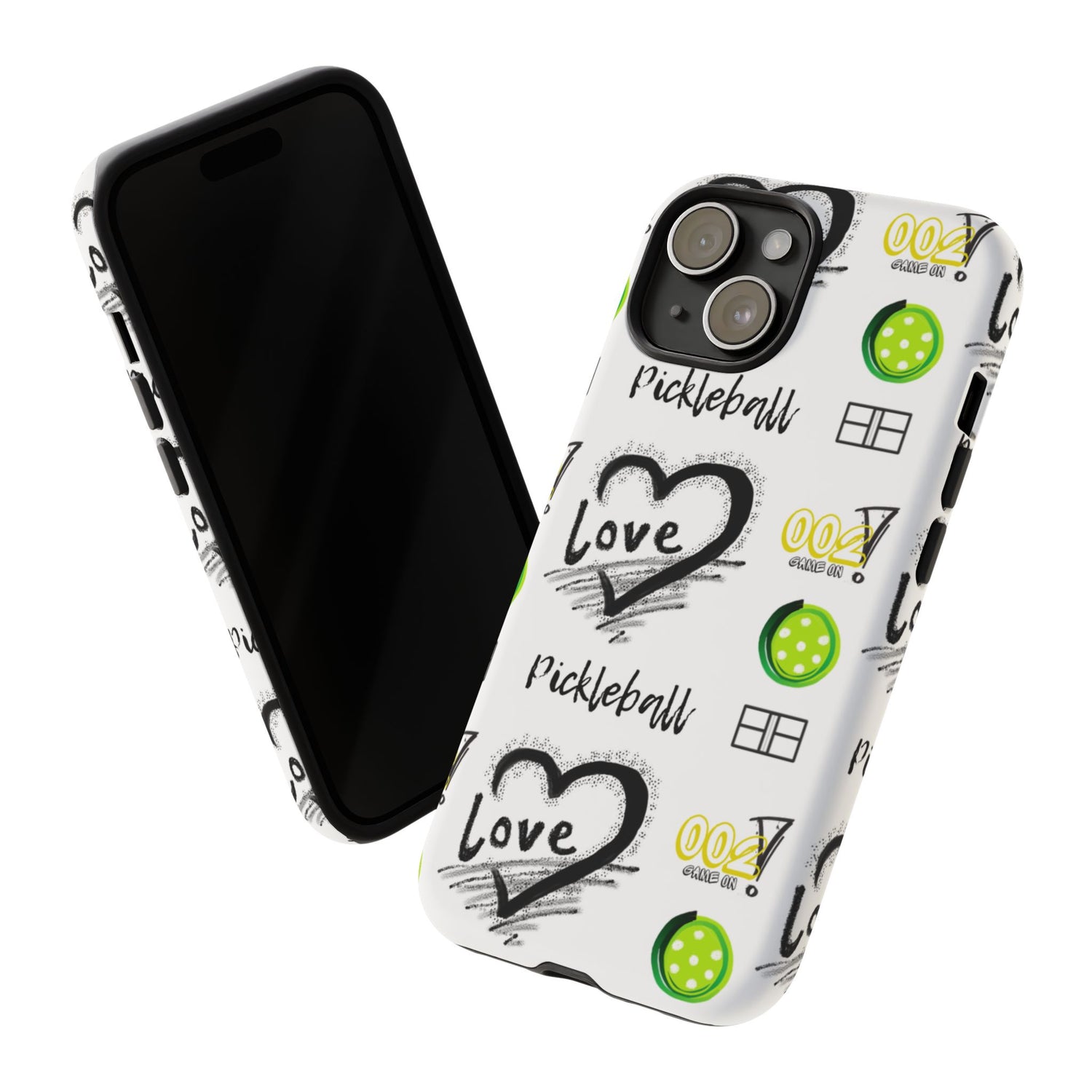 Pickleball Love Tough iPhone Case - Fun & Durable Sport Accessory