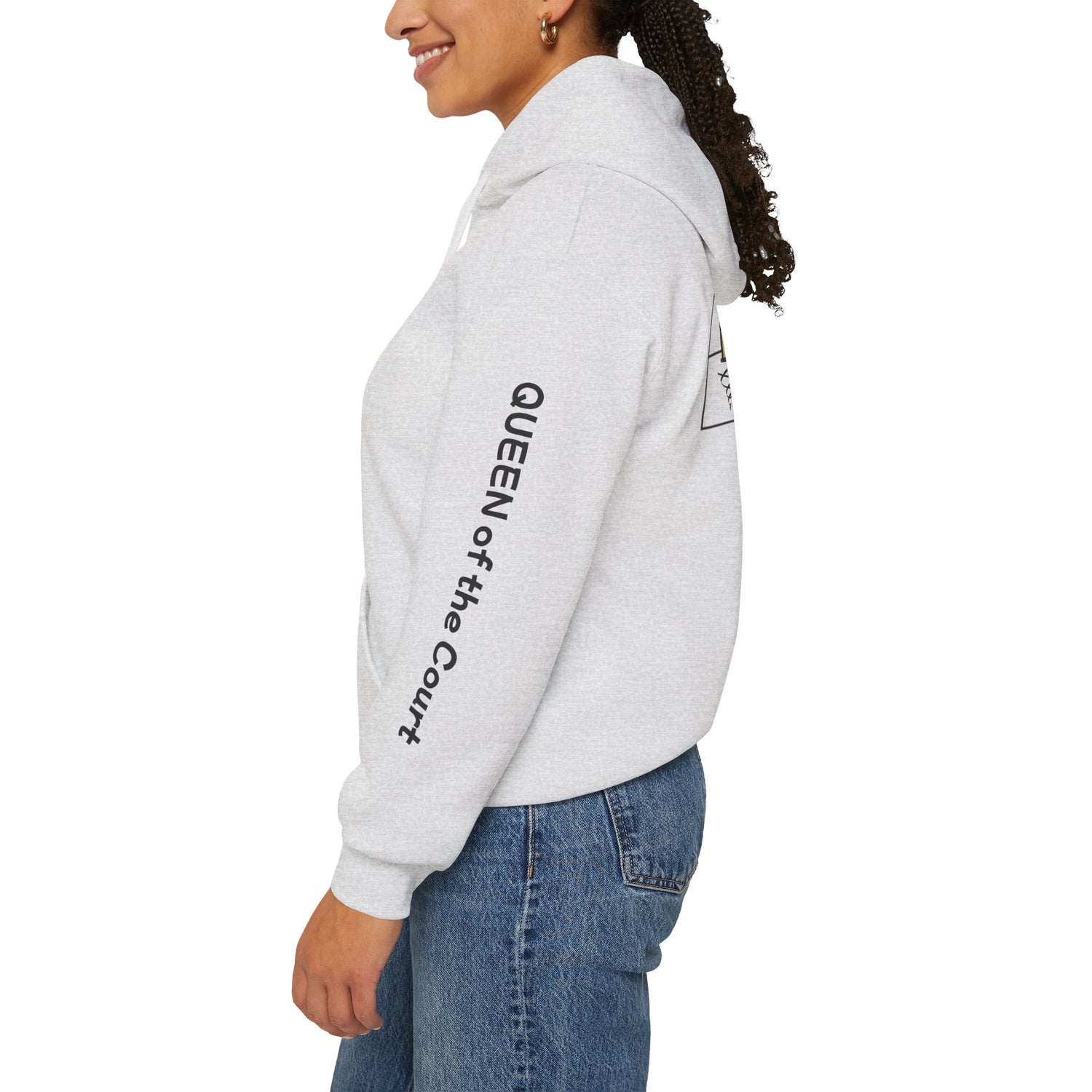 Pickleball Hoodie - Queen of the Court Design - Women's Sweatshirt
