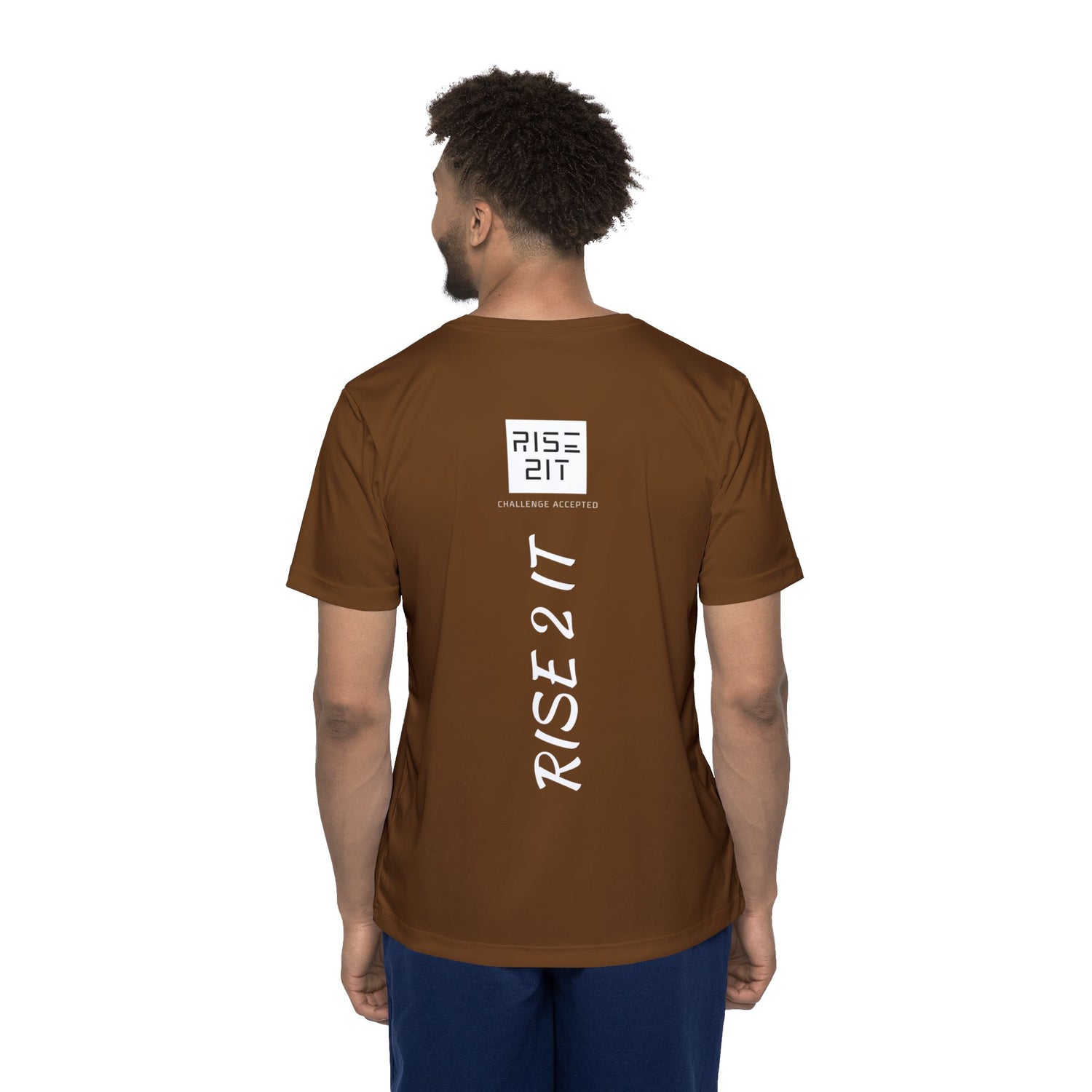 Men's Sports Jersey Tee - Rise 2 It - Challenge Accepted Design - Men's Pickleball Activewear Tee