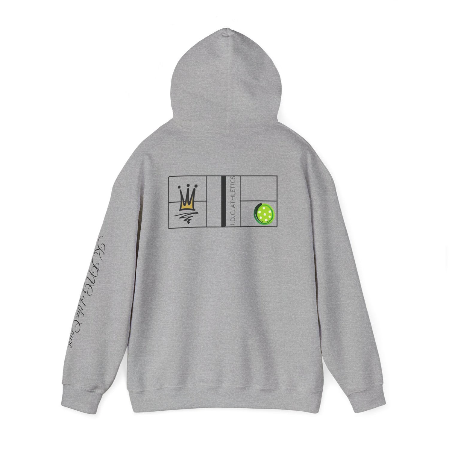 Pickleball Hoodie - King of the Court Design #2 - Men's Sweatshirt
