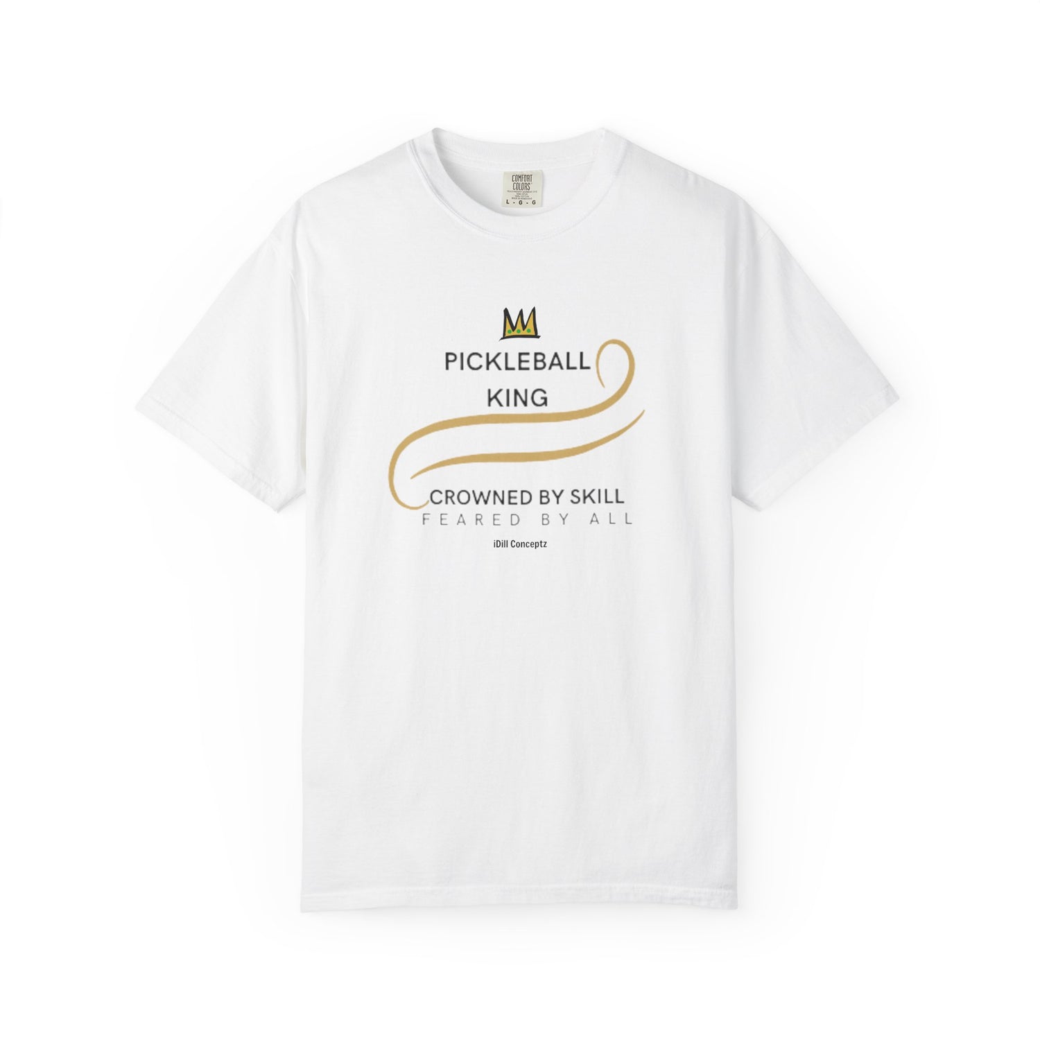 King of the Court Pickleball T-Shirt Apparel - Casual Graphic Tee for Men - Sports Lovers