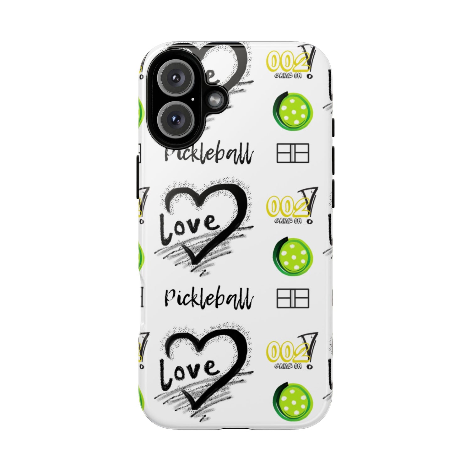 Pickleball Love Tough iPhone Case - Fun & Durable Sport Accessory