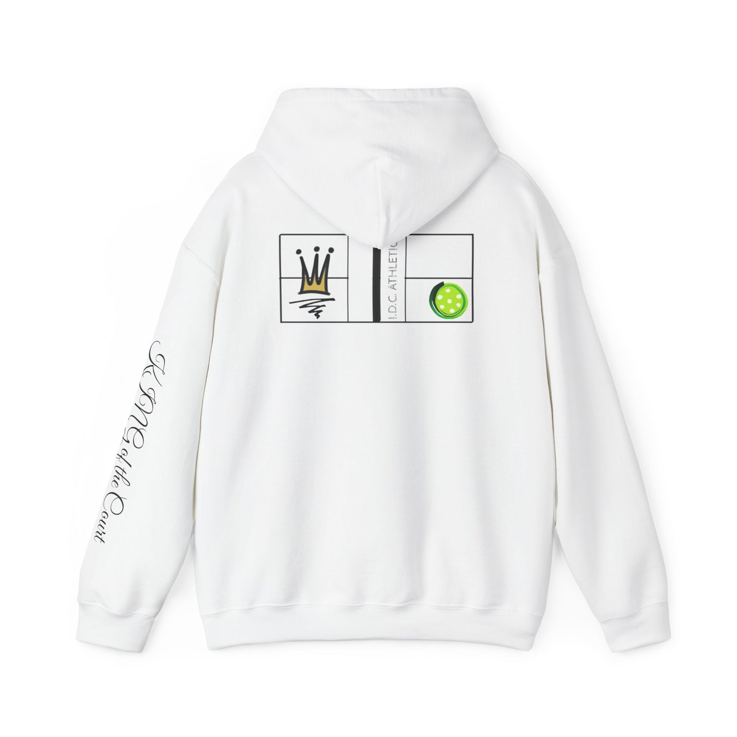 Pickleball Hoodie - King of the Court Design #2 - Men's Sweatshirt