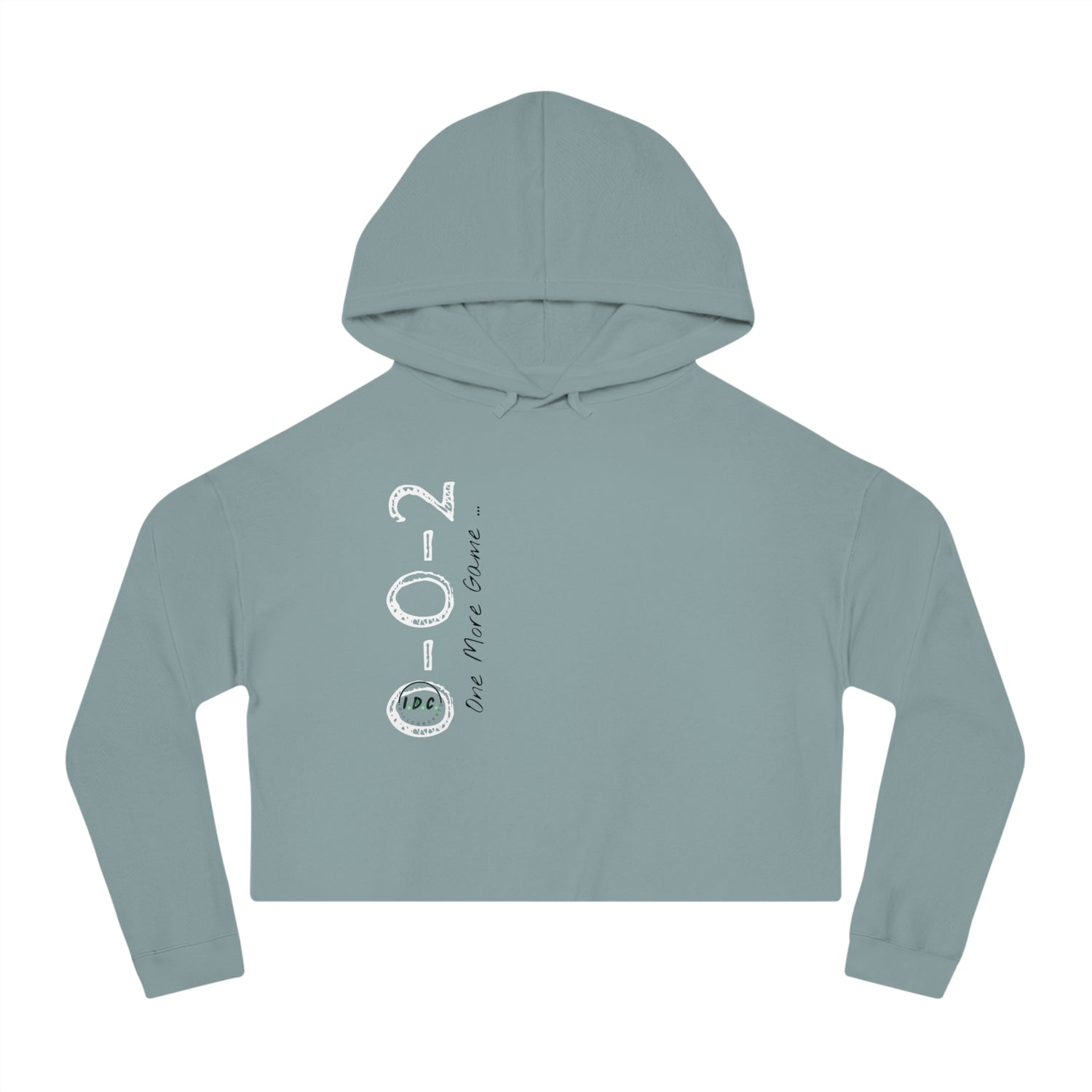 002 Pickleball Crop Hoodie - Just One More Game - Women's Cropped Hoodie Sweatshirt