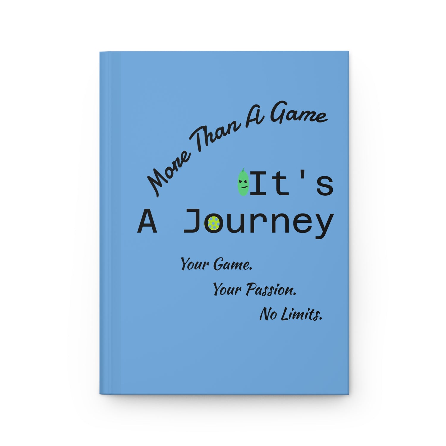 Pickleball Hardcover Journal Matte - 'More Than A Game It's A Journey' Design - Enthusiast Gift & Present