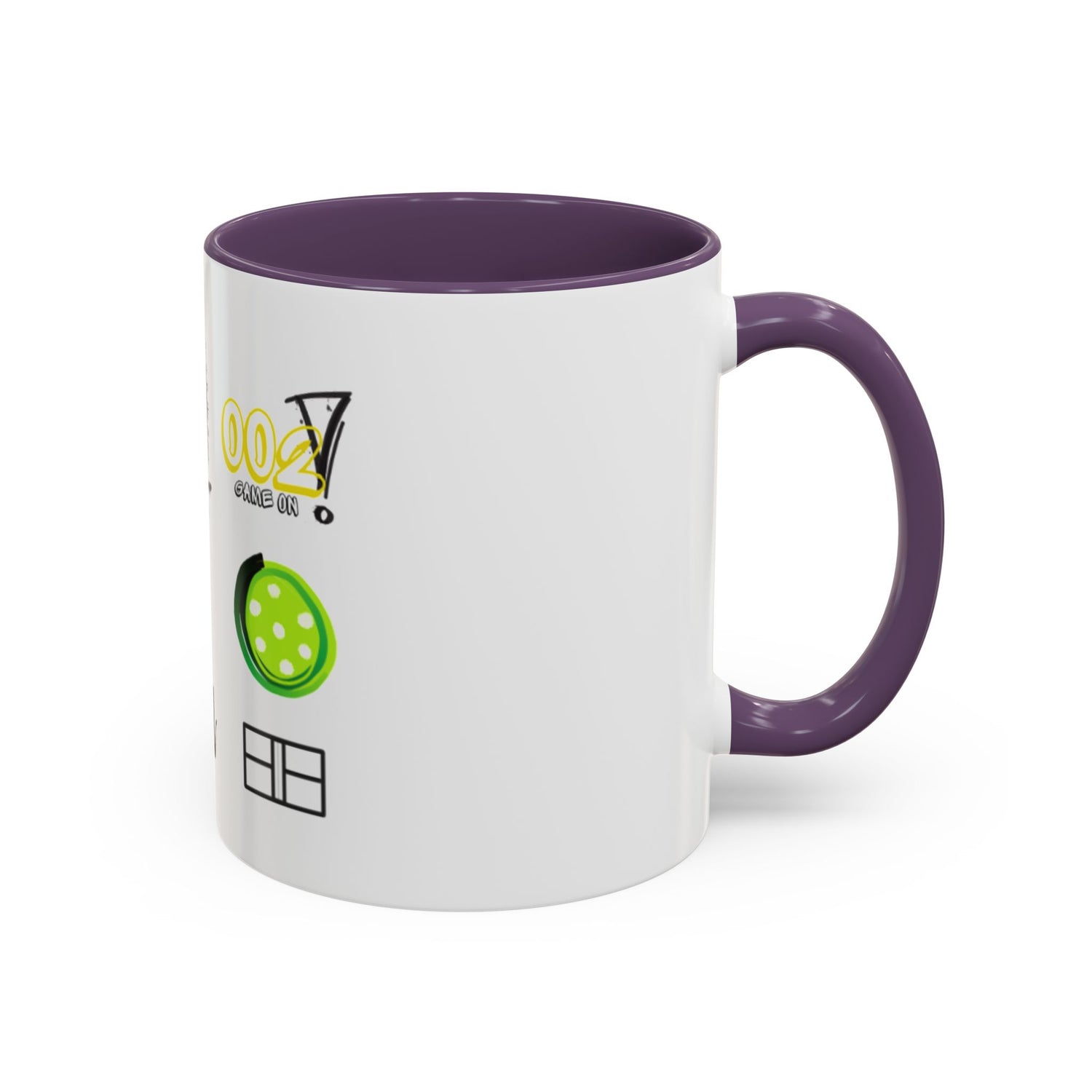 Pickleball Love Accent Coffee Mug - Fun Sports Gift (11oz & 15oz)