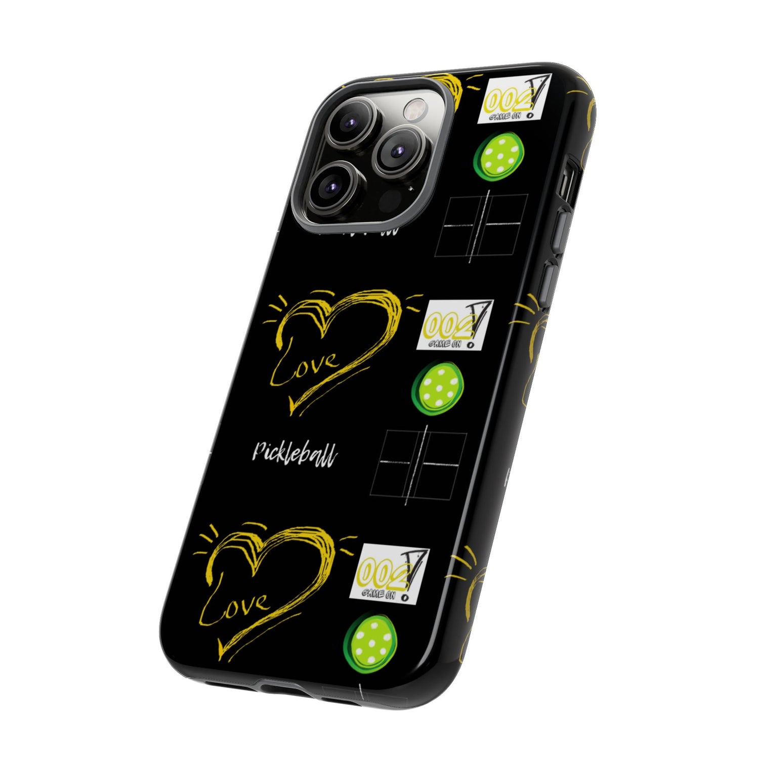 Pickleball Love Tough iPhone Case - Fun & Durable Sport Accessory