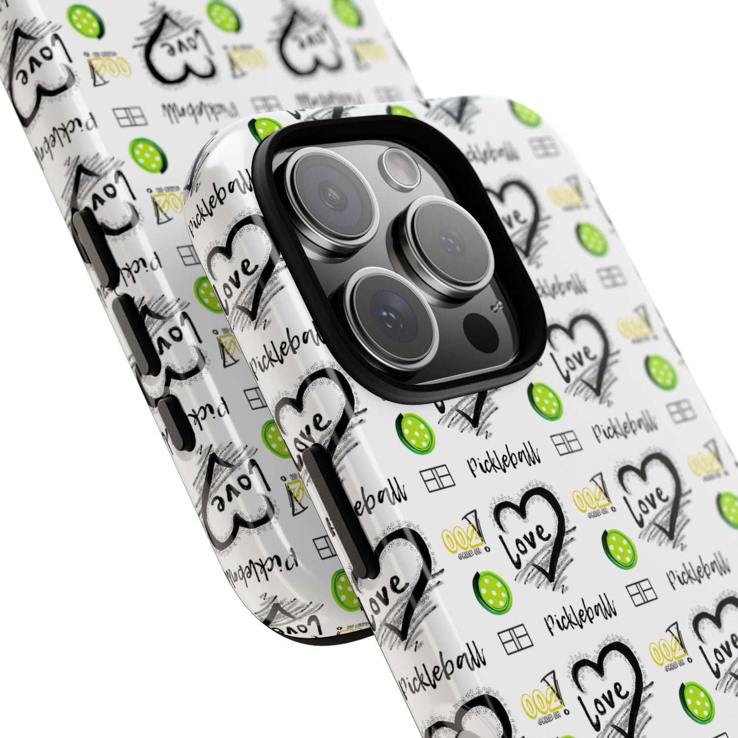 Pickleball Love Tough iPhone Case - Fun & Durable Sport Accessory