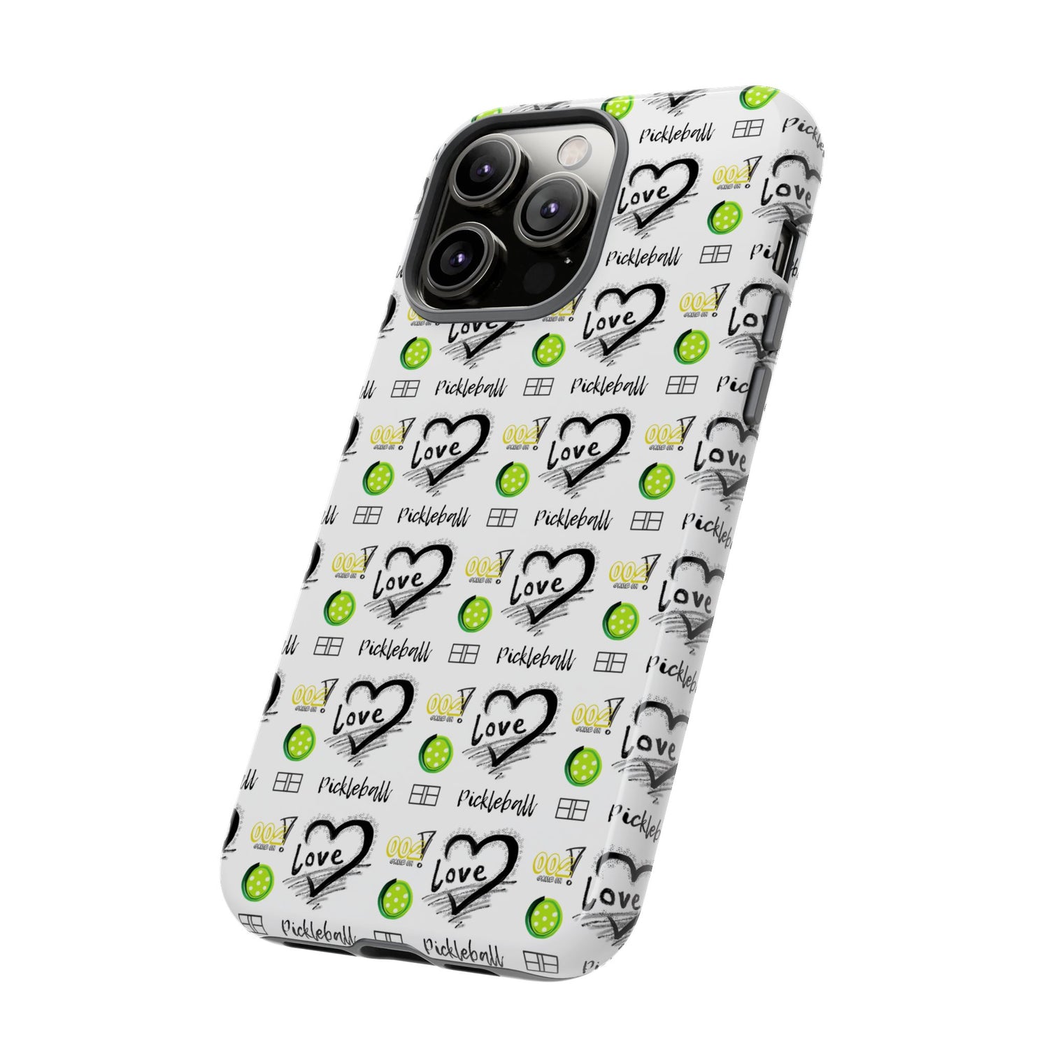 Pickleball Love Tough iPhone Case - Fun & Durable Sport Accessory