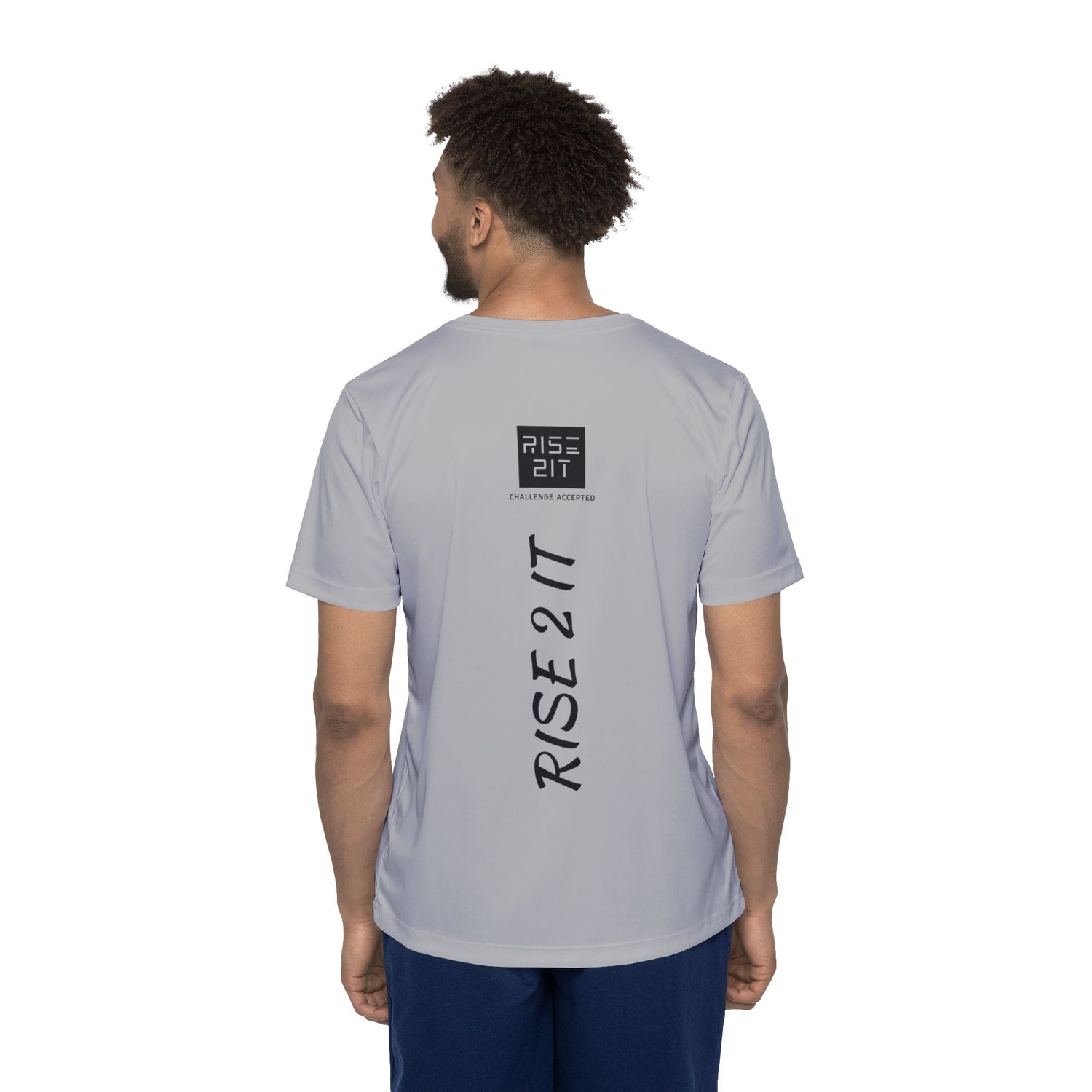 Men's Sports Jersey Tee - Rise 2 It - Challenge Accepted Design - Men's Pickleball Activewear Tee