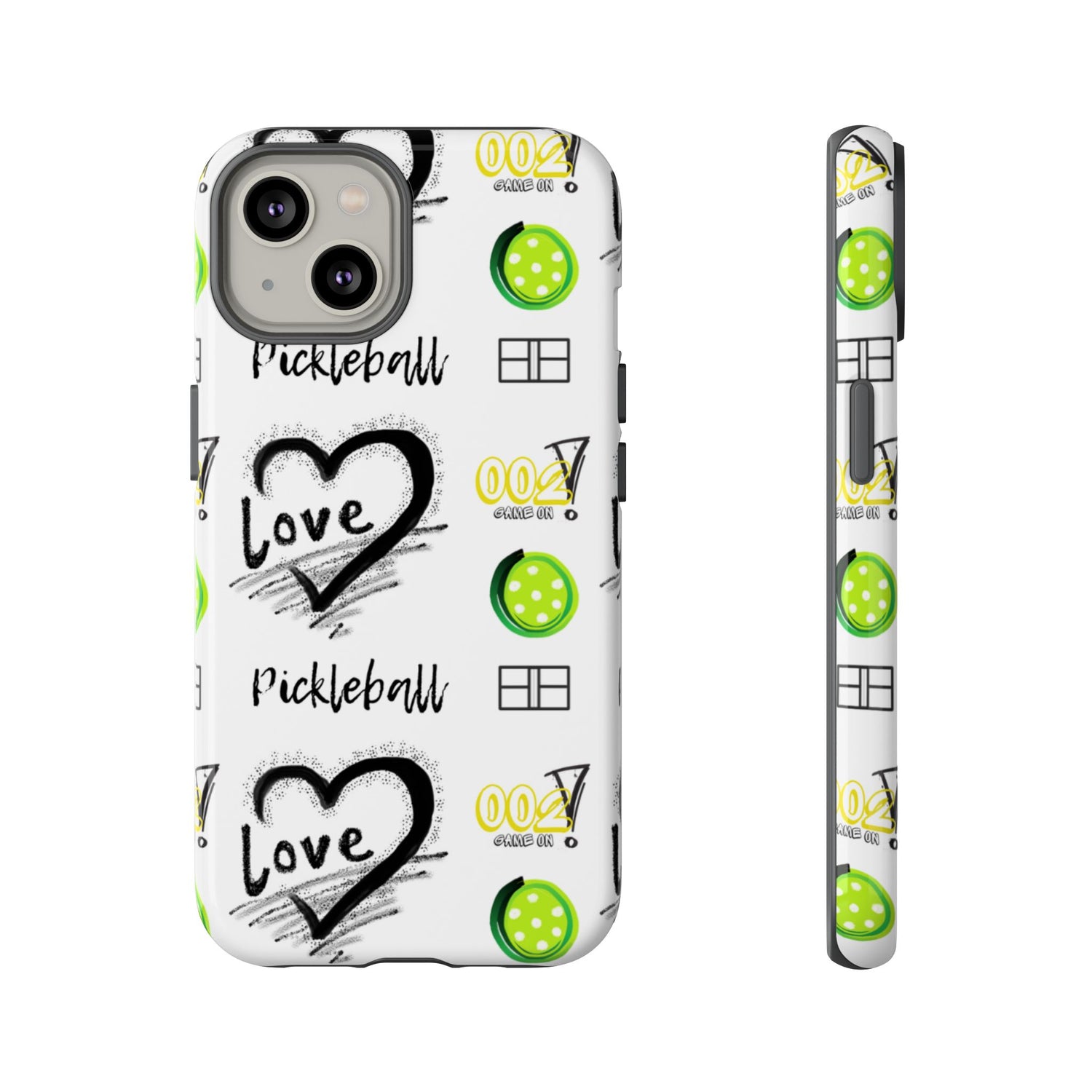 Pickleball Love Tough iPhone Case - Fun & Durable Sport Accessory