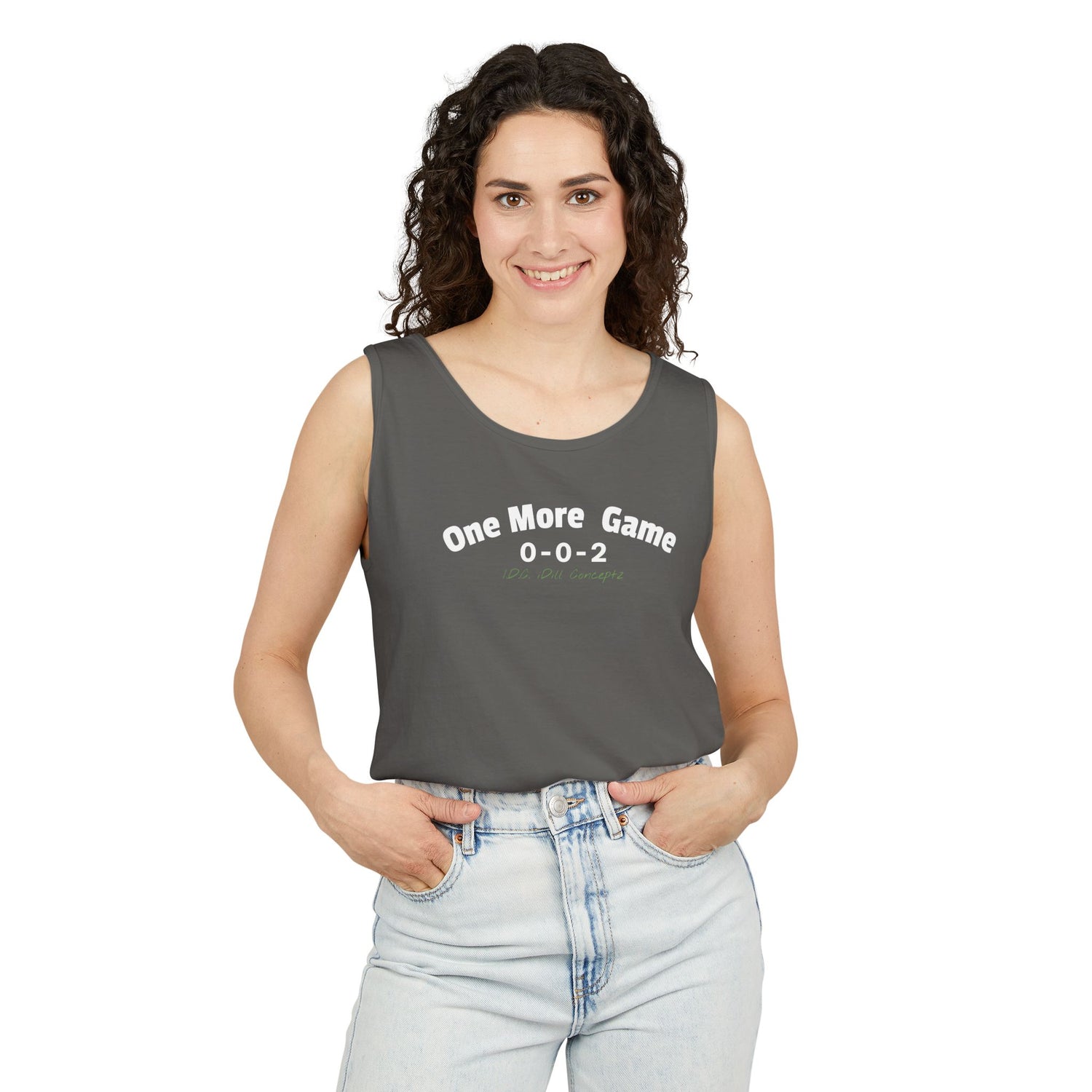 Unisex Pickleball Tank Top - 002 One More Game Design