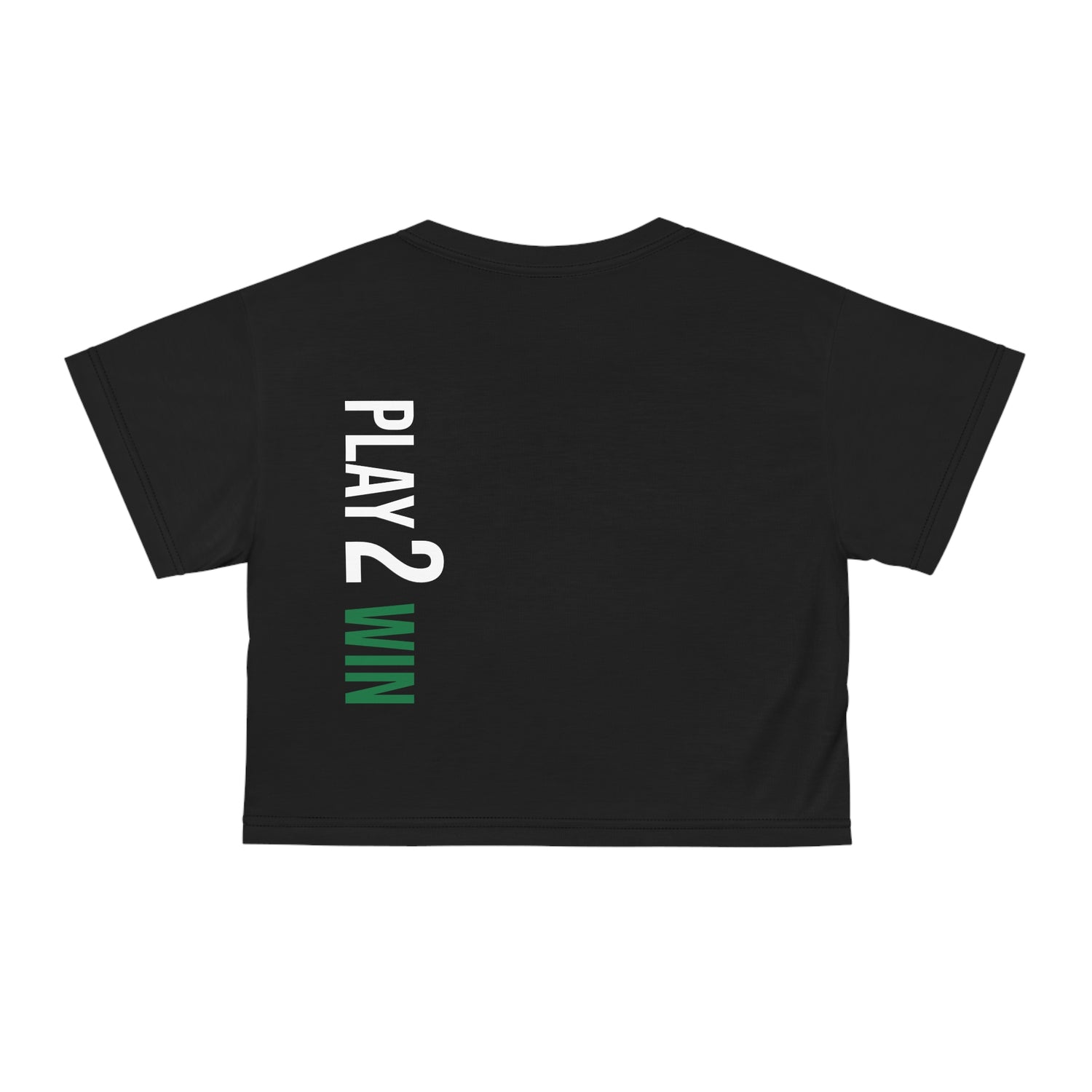 Women's Crop Top - Play 2 Win Design - Women's Pickleball Apparel