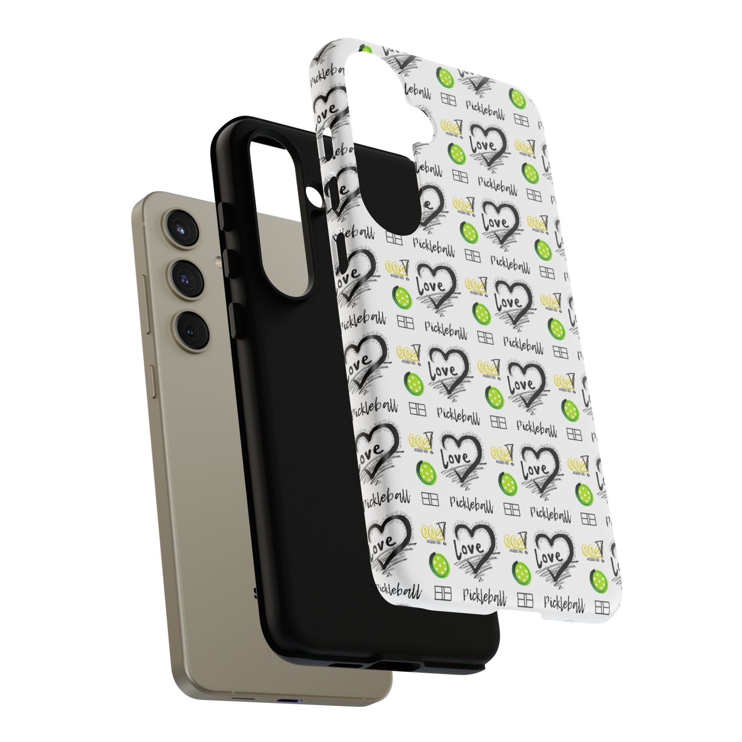 Pickleball Love Tough Android Samsung Phone Case - Fun & Durable Sport Accessory