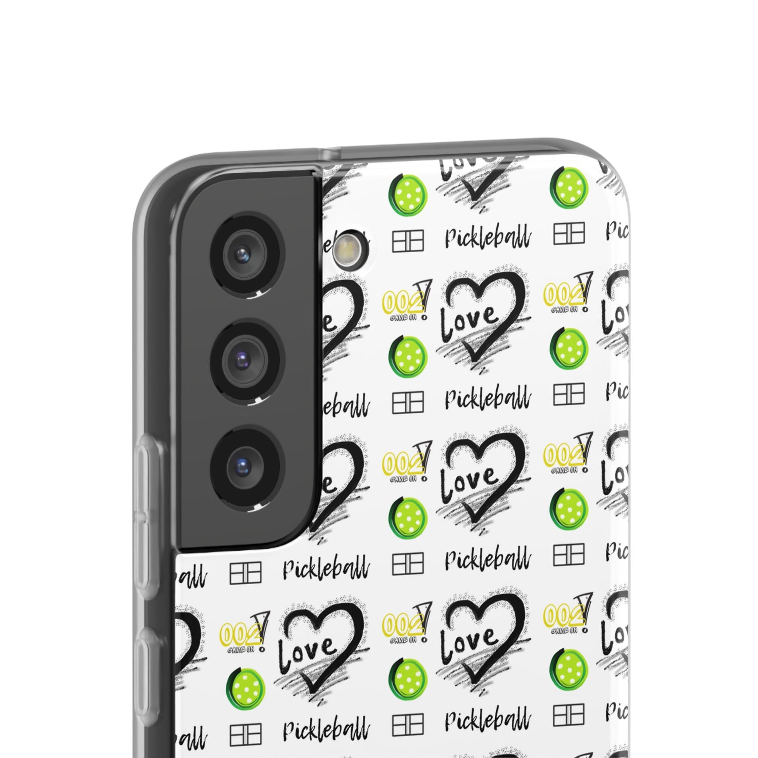 Pickleball Love Flexi Android Samsung Phone Case - Stylish Phone Protection for Fashion-Forward Individuals