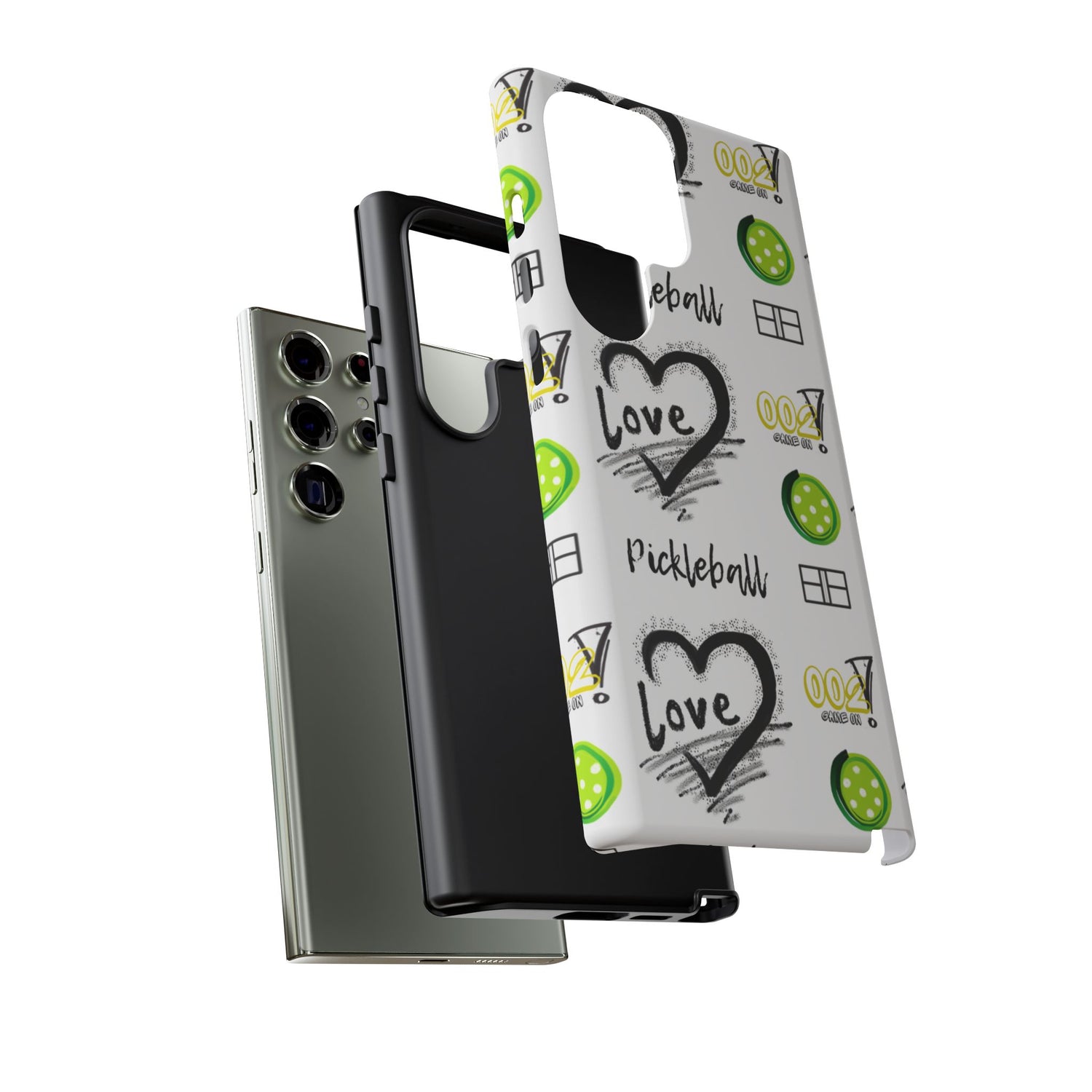 Pickleball Love Tough Android Samsung Phone Case - Fun & Durable Sport Accessory