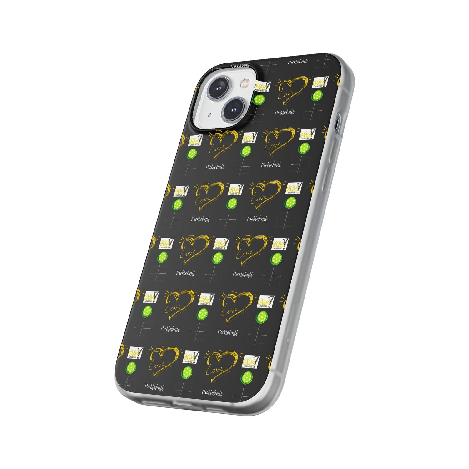 Pickleball Love Flexi iPhone Case - Stylish Phone Protection for Fashion-Forward Individuals
