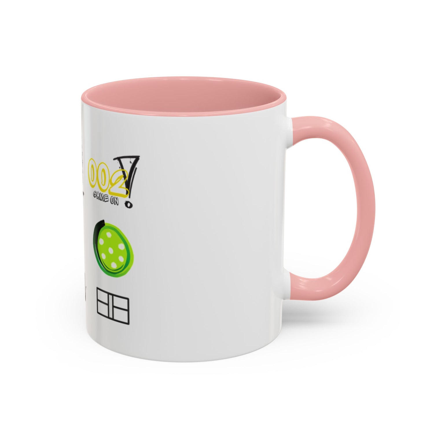 Pickleball Love Accent Coffee Mug - Fun Sports Gift (11oz & 15oz)