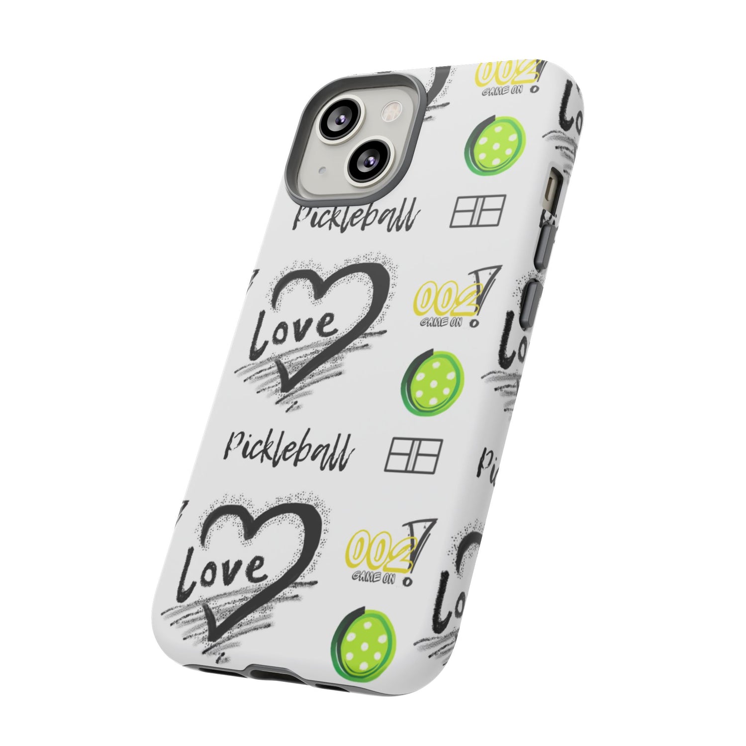 Pickleball Love Tough iPhone Case - Fun & Durable Sport Accessory