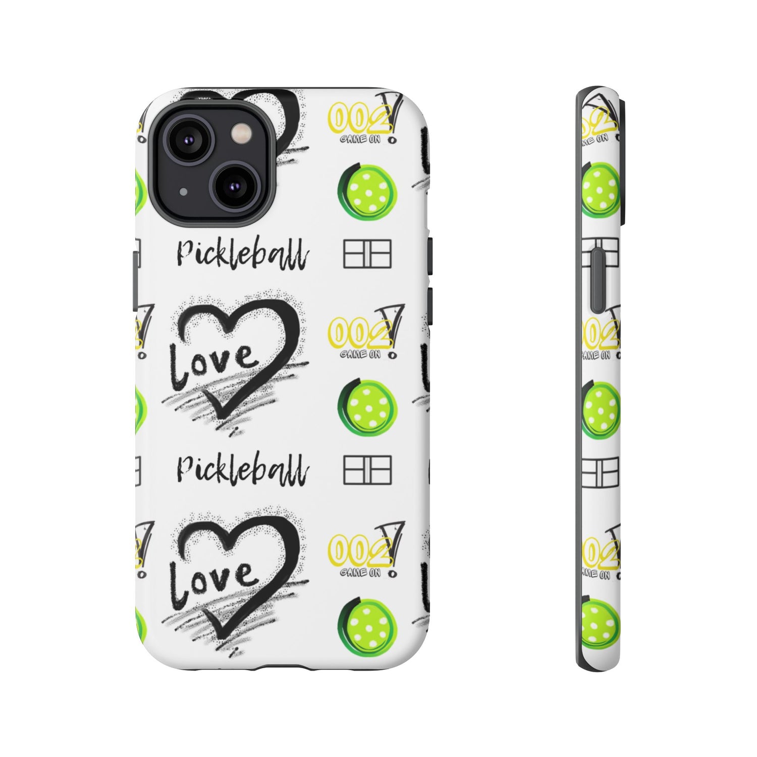Pickleball Love Tough iPhone Case - Fun & Durable Sport Accessory