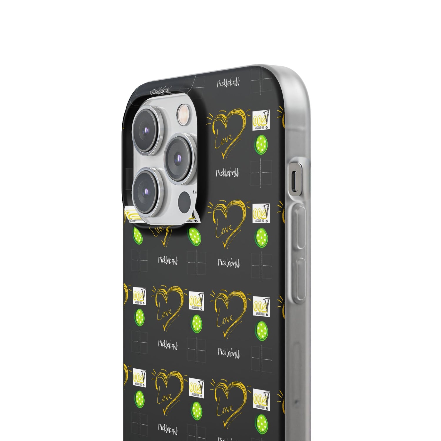 Pickleball Love Flexi iPhone Case - Stylish Phone Protection for Fashion-Forward Individuals