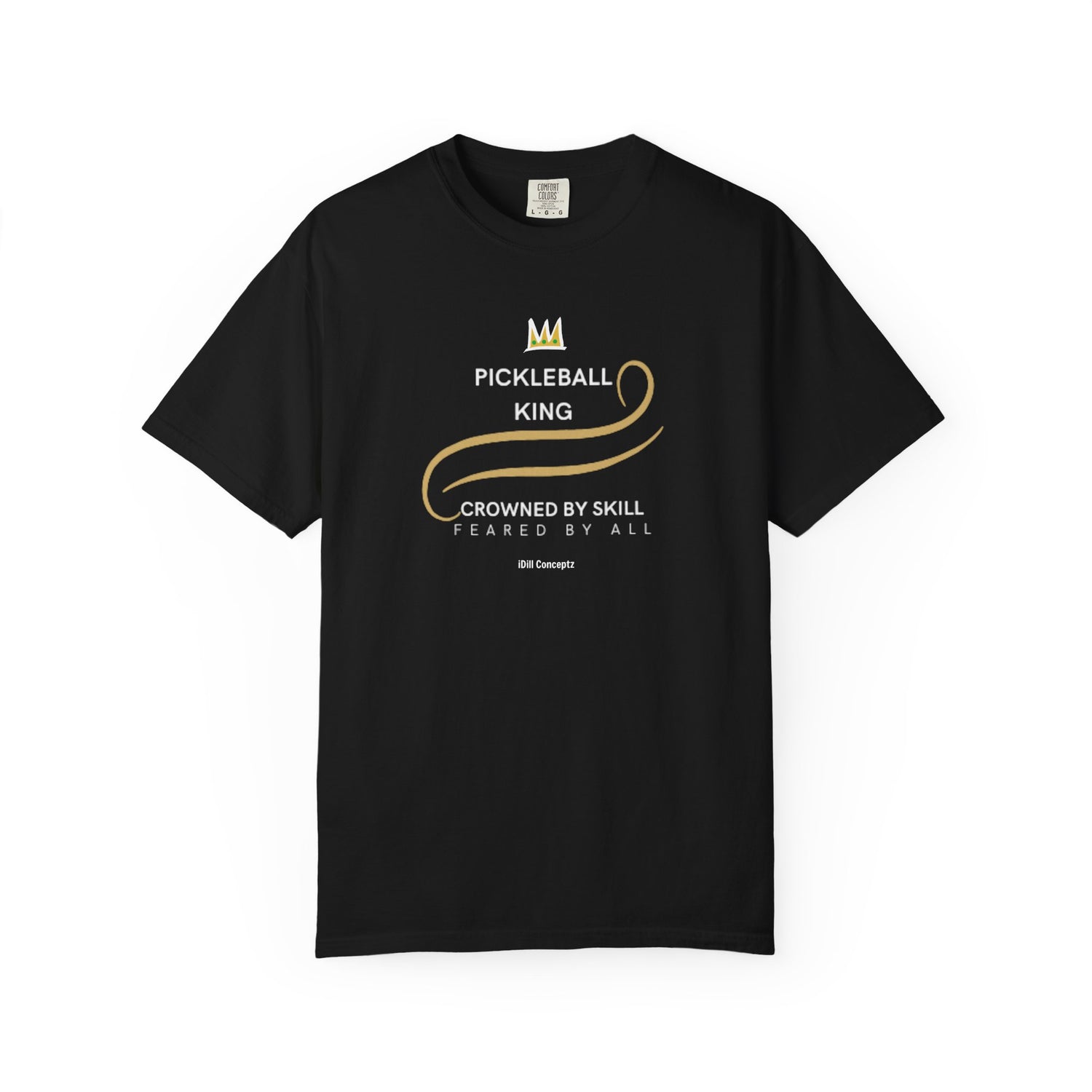 King of the Court Pickleball T-Shirt Apparel - Casual Graphic Tee for Men - Sports Lovers