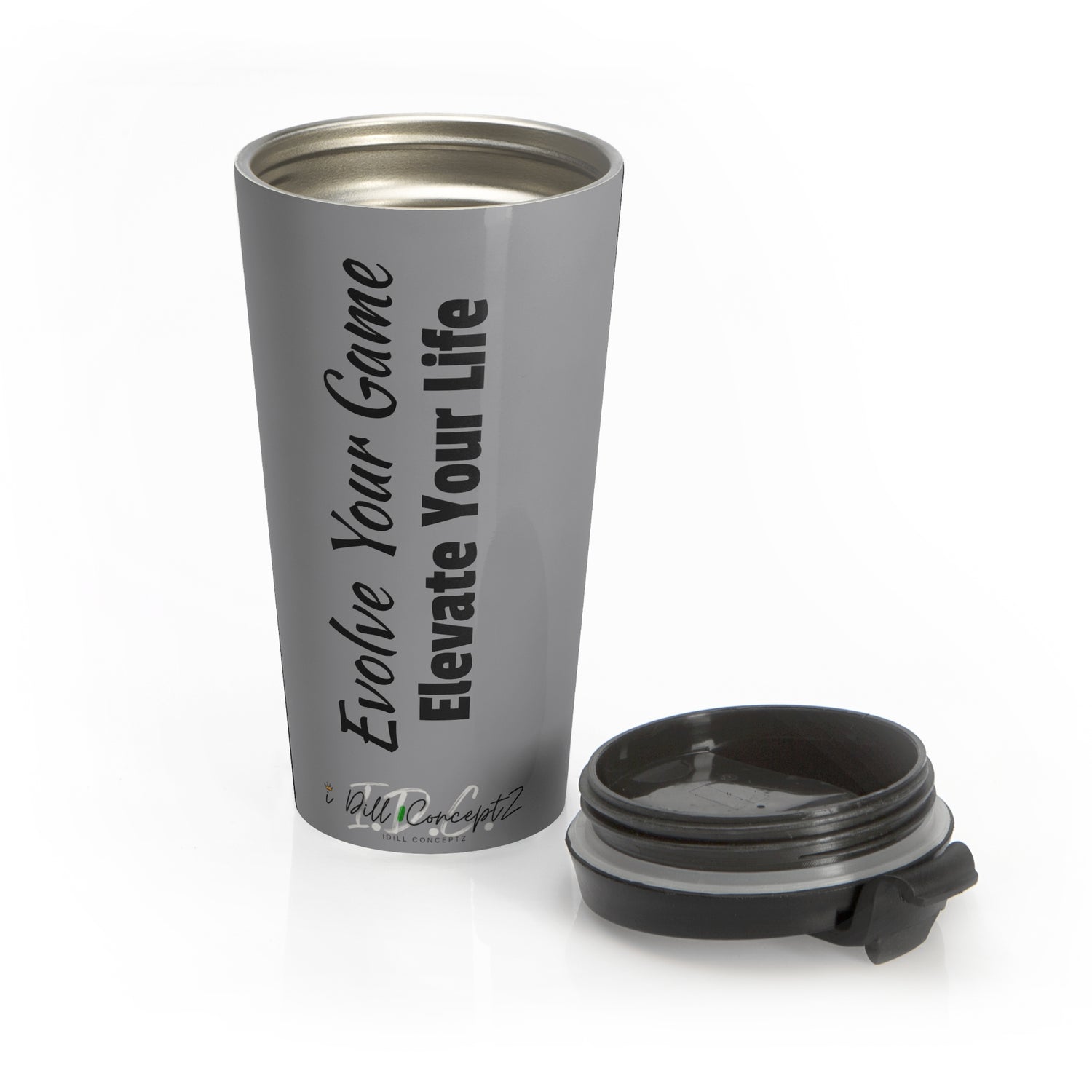 Pickleball Travel Mug - 'Evolve Your Game Elevate Your Life' Design