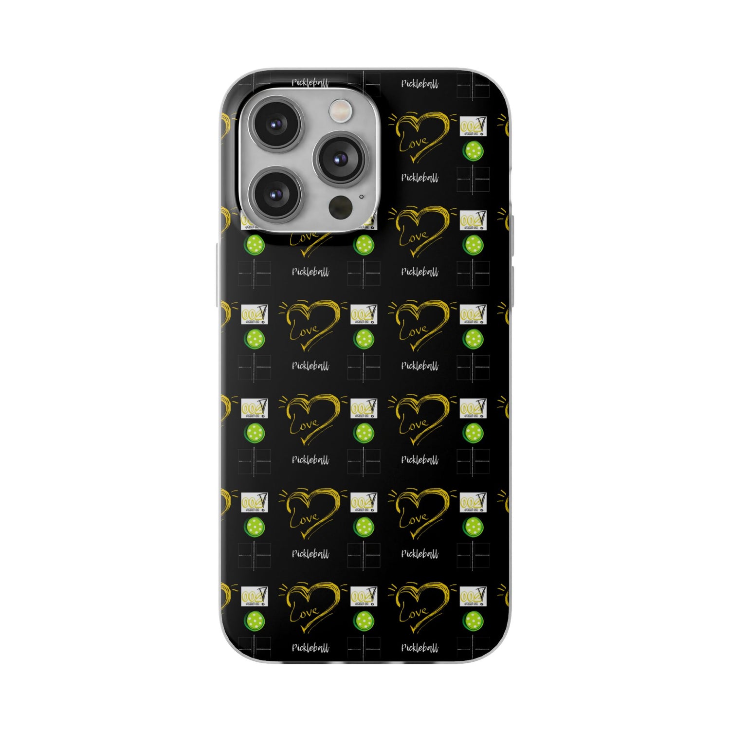 Pickleball Love Flexi iPhone Case - Stylish Phone Protection for Fashion-Forward Individuals