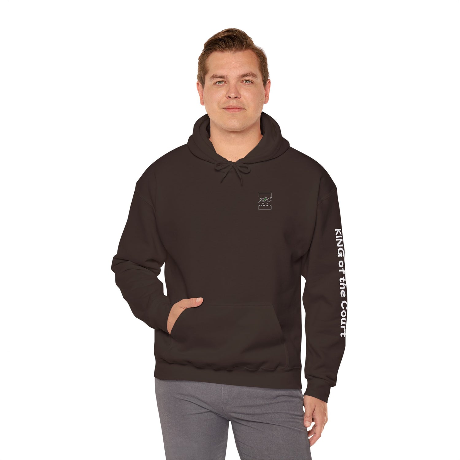 Pickleball Hoodie - King of the Court Design - Men's Sweatshirt
