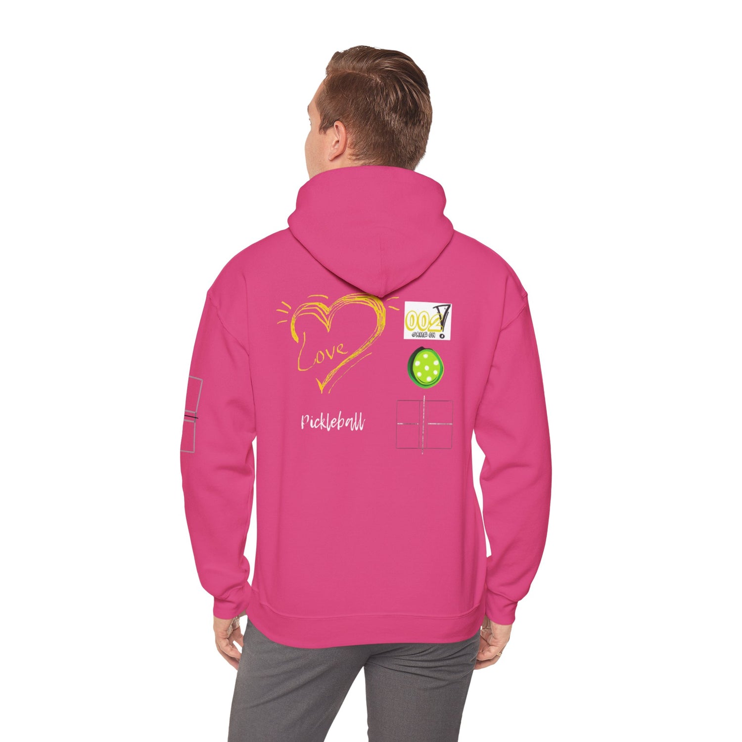 Unisex Pickleball Hoodie Sweatshirt Apparel - LOVE Pickleball