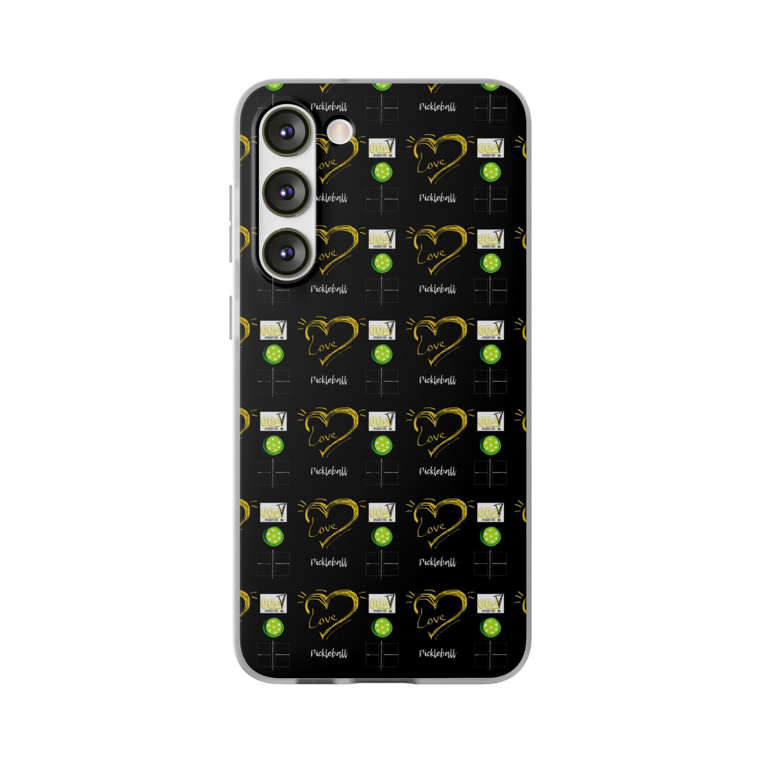 Pickleball Love Flexi Android Samsung Phone Case - Pickleball Phone Case
