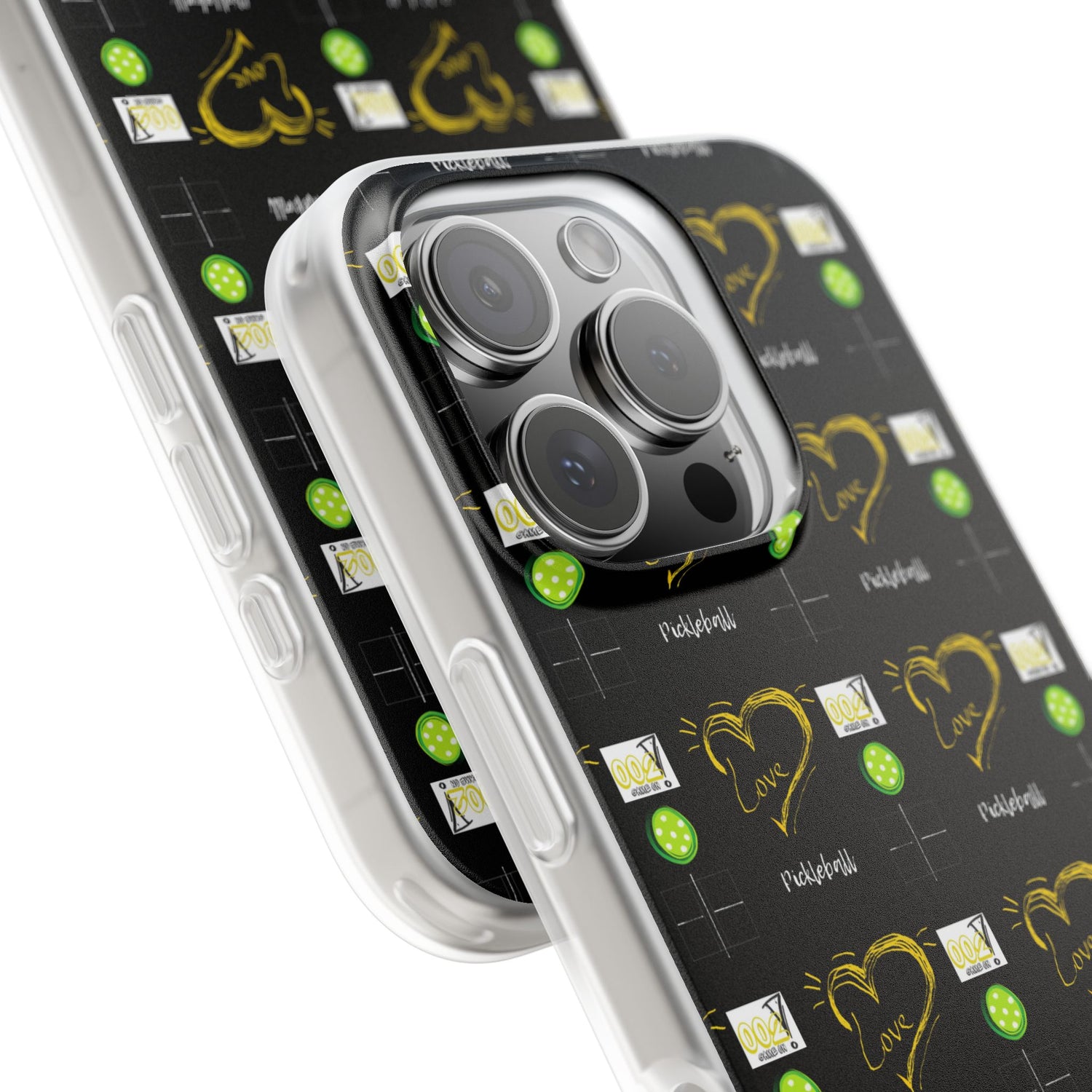 Pickleball Love Flexi iPhone Case - Stylish Phone Protection for Fashion-Forward Individuals