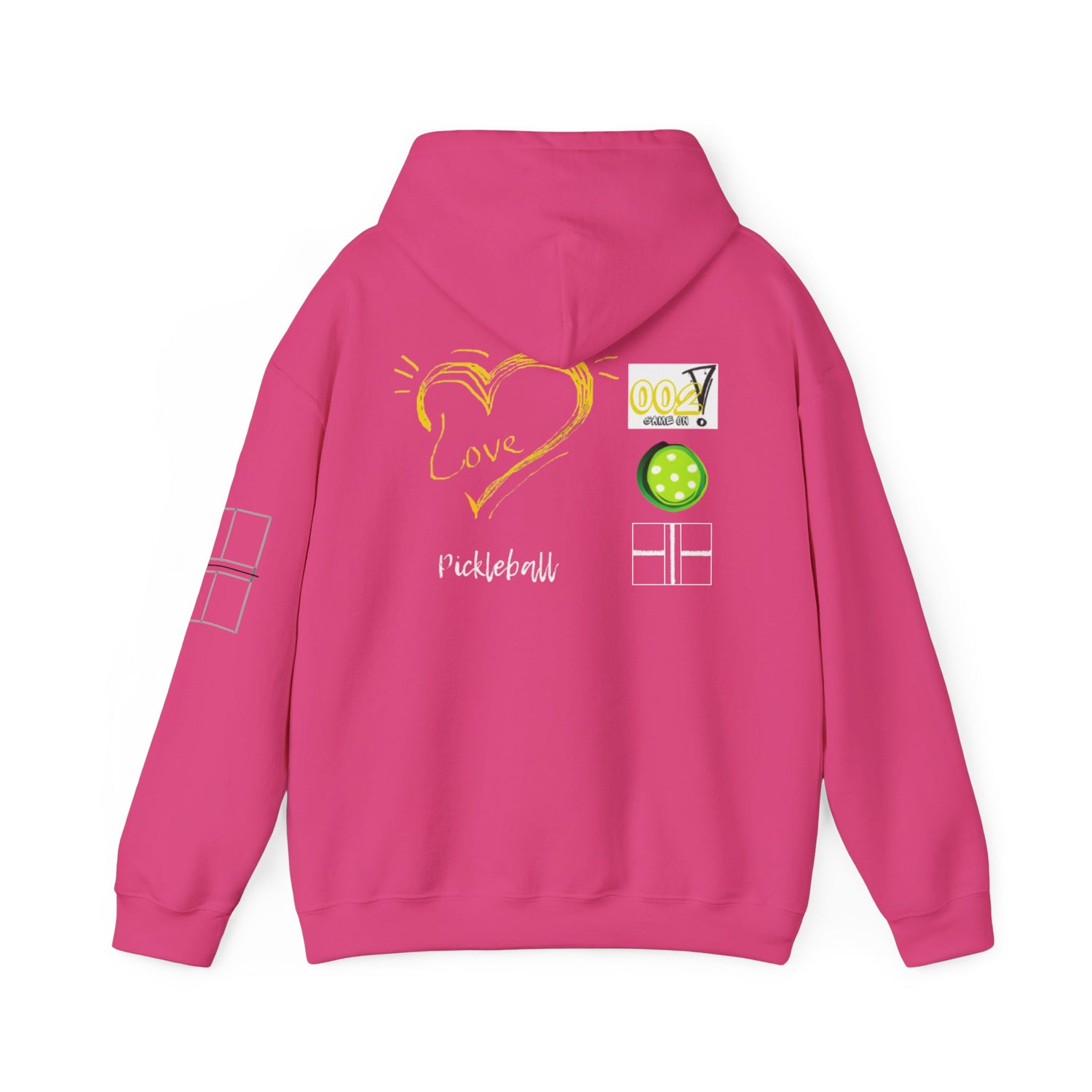 Unisex Pickleball Hoodie Sweatshirt Apparel - LOVE Pickleball