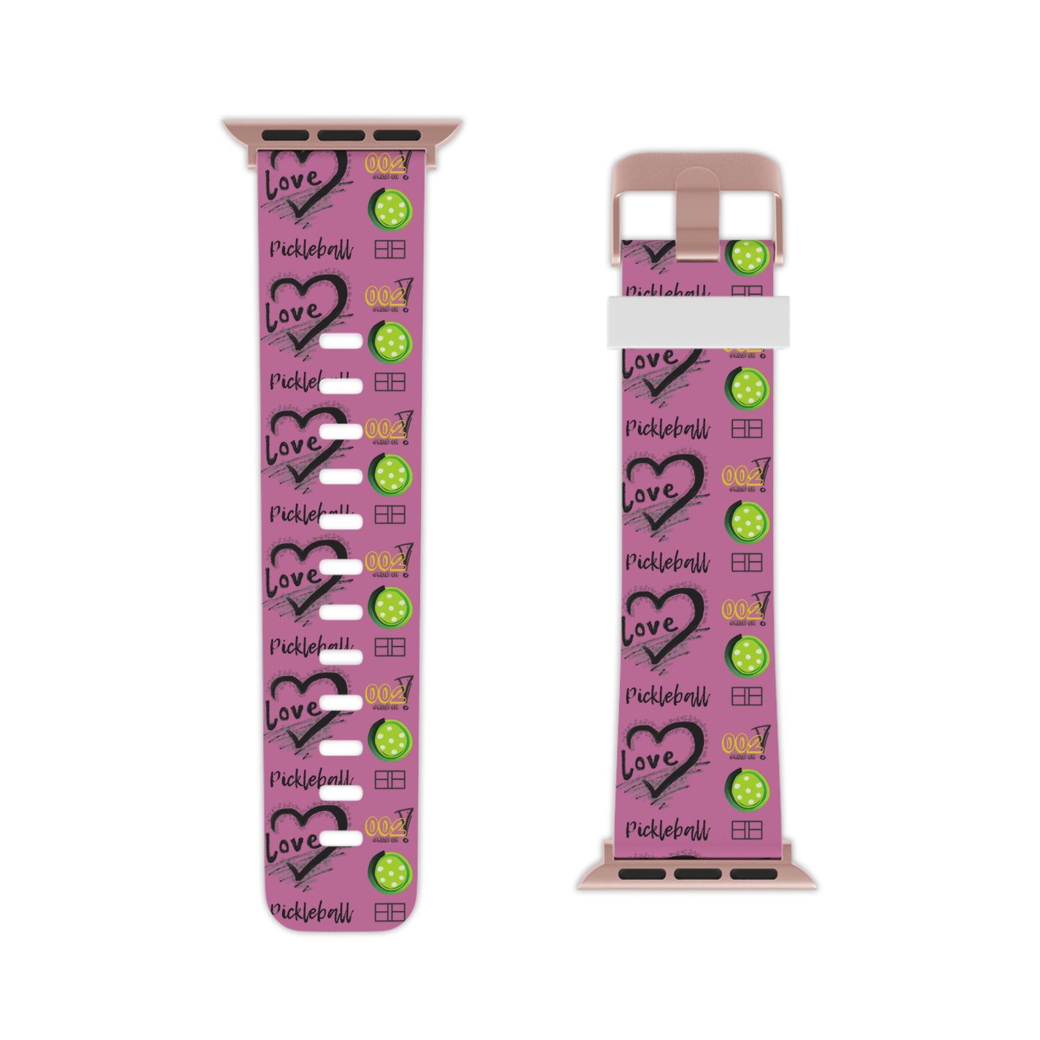 Pickleball Watch Band - LOVE Pickleball Design