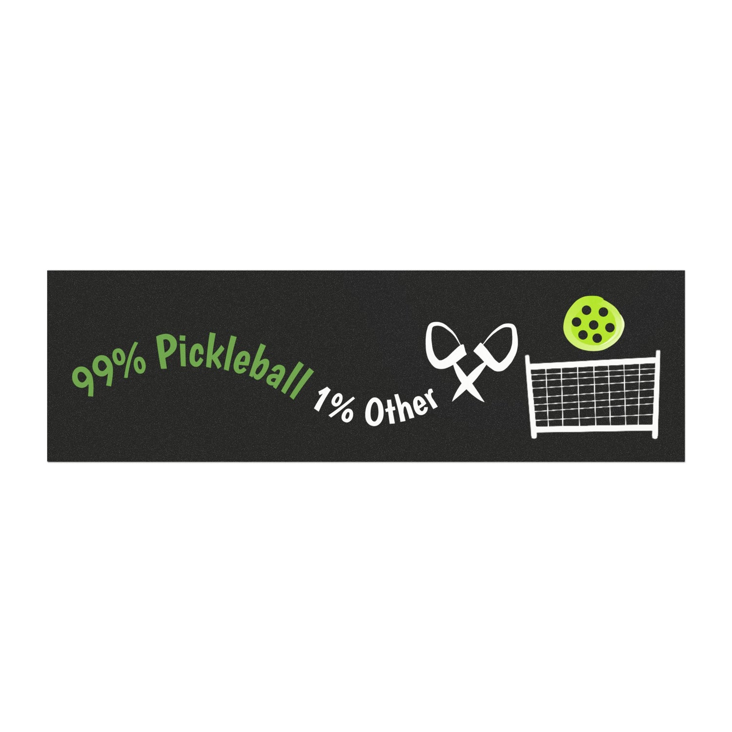 Pickleball Car Magnet - 99% Pickleball 1% Other Design