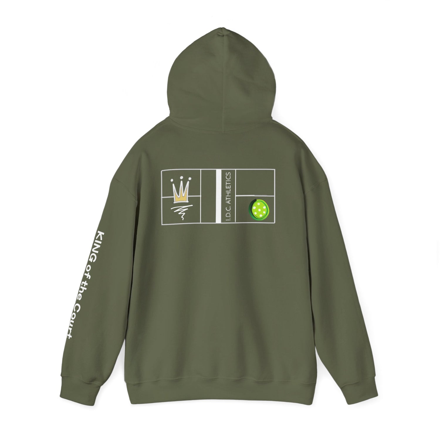 Pickleball Hoodie - King of the Court Design - Men's Sweatshirt