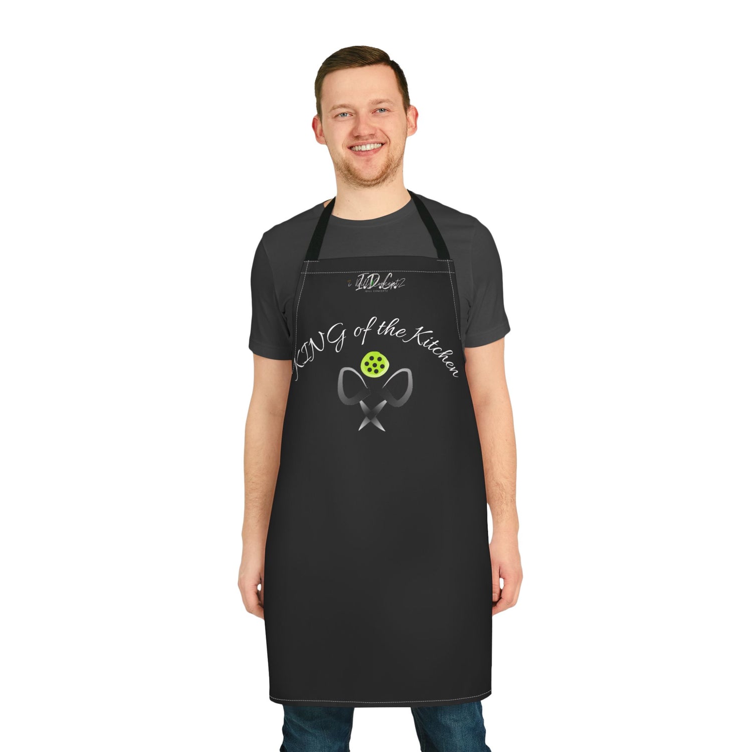 Apron - Pickleball King of the Kitchen Design - Gift for Cooking Enthusiast