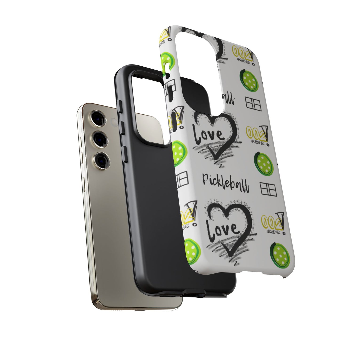Pickleball Love Tough Android Samsung Phone Case - Fun & Durable Sport Accessory