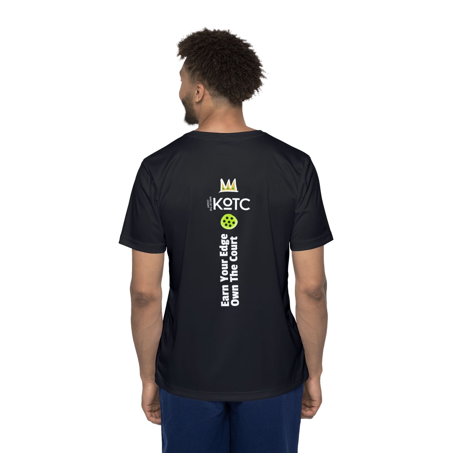 Men's Sports Jersey Tee - Pickleball Enthusiast Earn Your Edge Own The Court Design