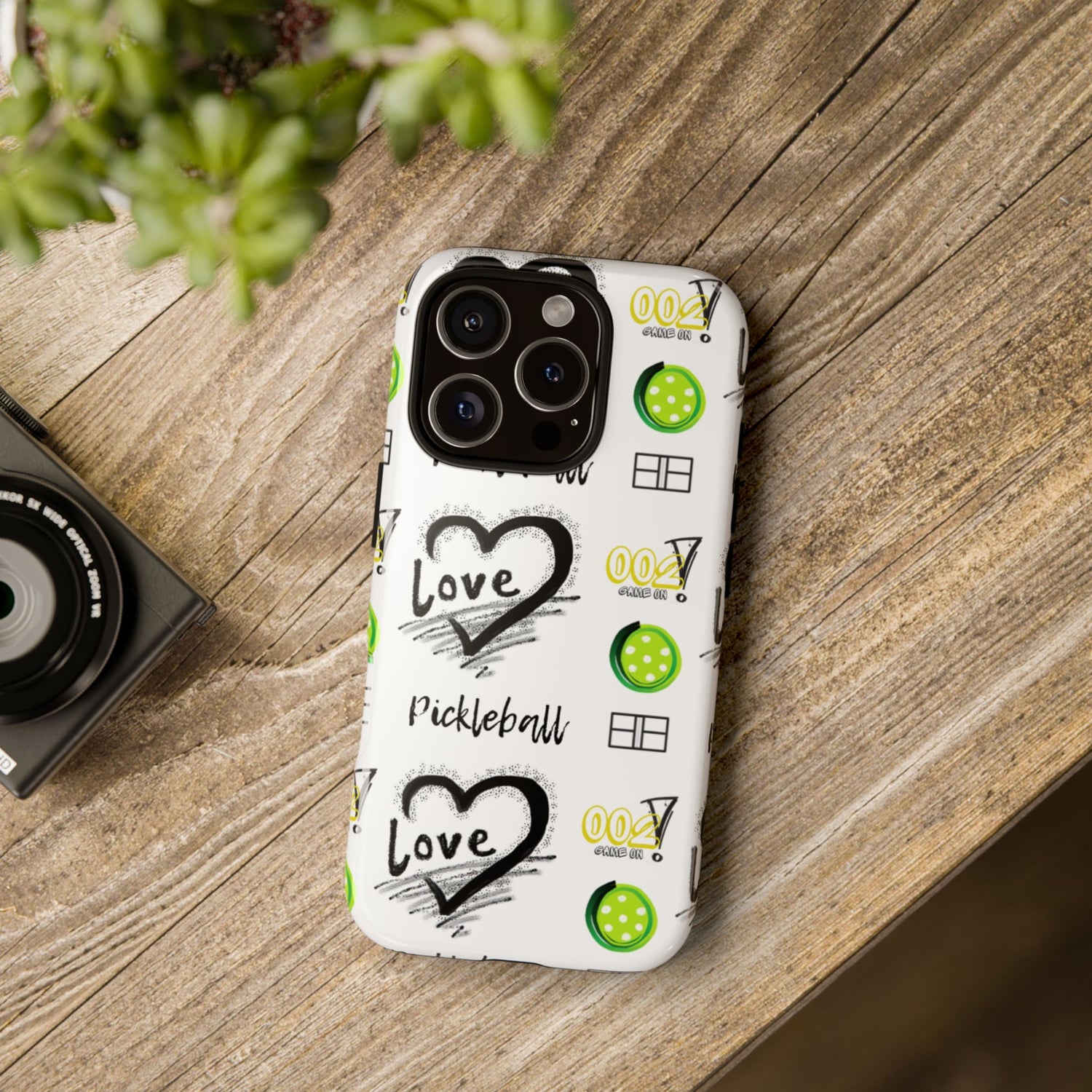 Pickleball Love Tough iPhone Case - Fun & Durable Sport Accessory