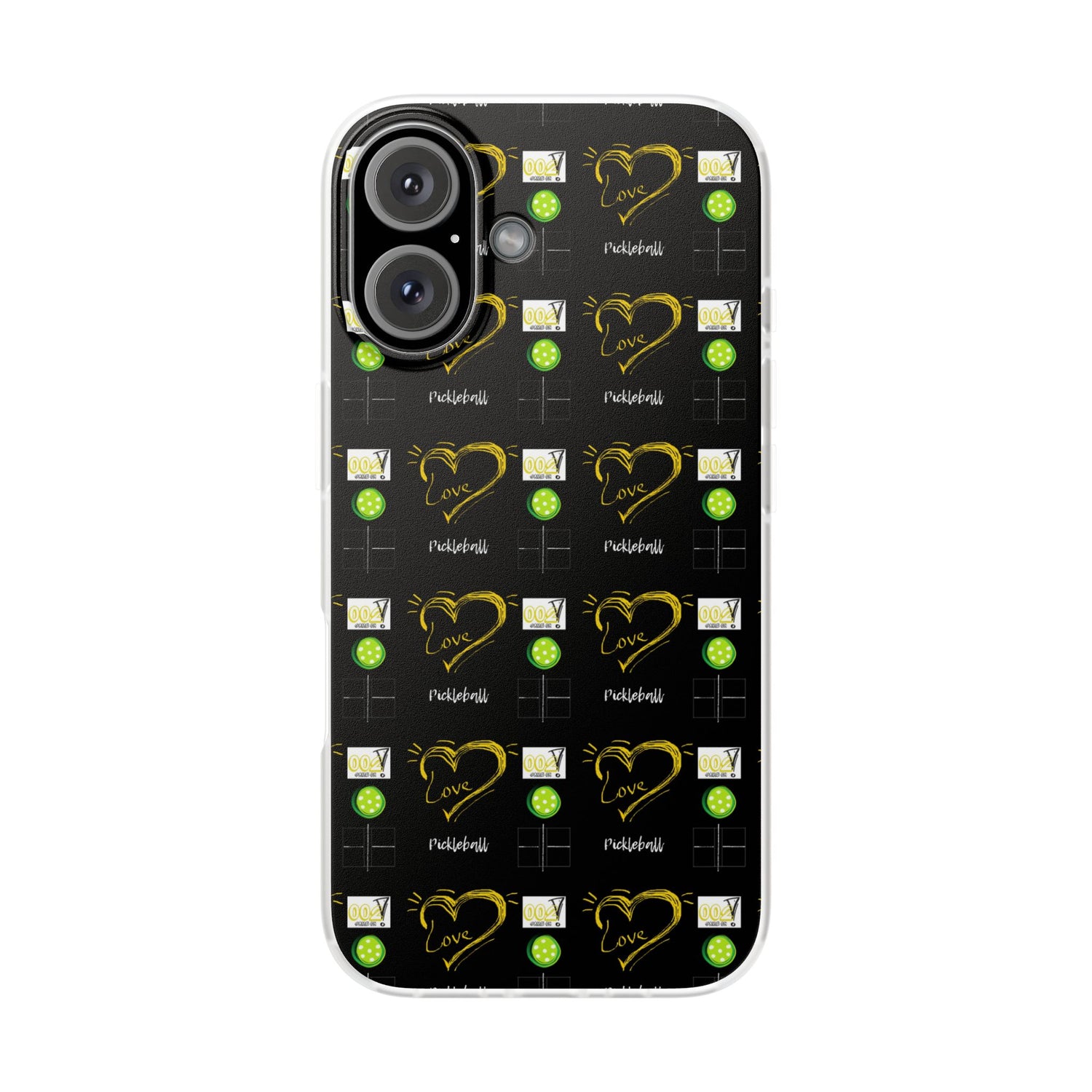 Pickleball Love Flexi iPhone Case - Stylish Phone Protection for Fashion-Forward Individuals