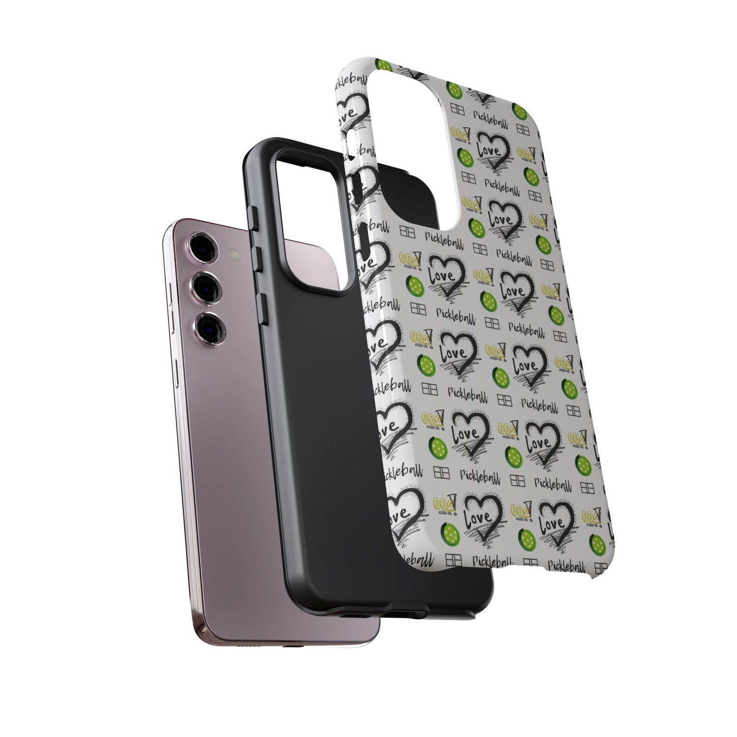 Pickleball Love Tough Android Samsung Phone Case - Fun & Durable Sport Accessory