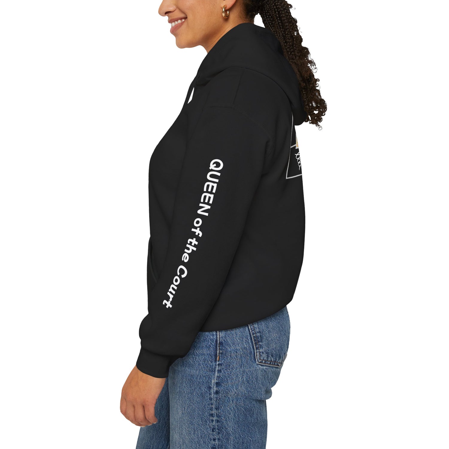 Pickleball Hoodie - Queen of the Court Design - Women's Sweatshirt