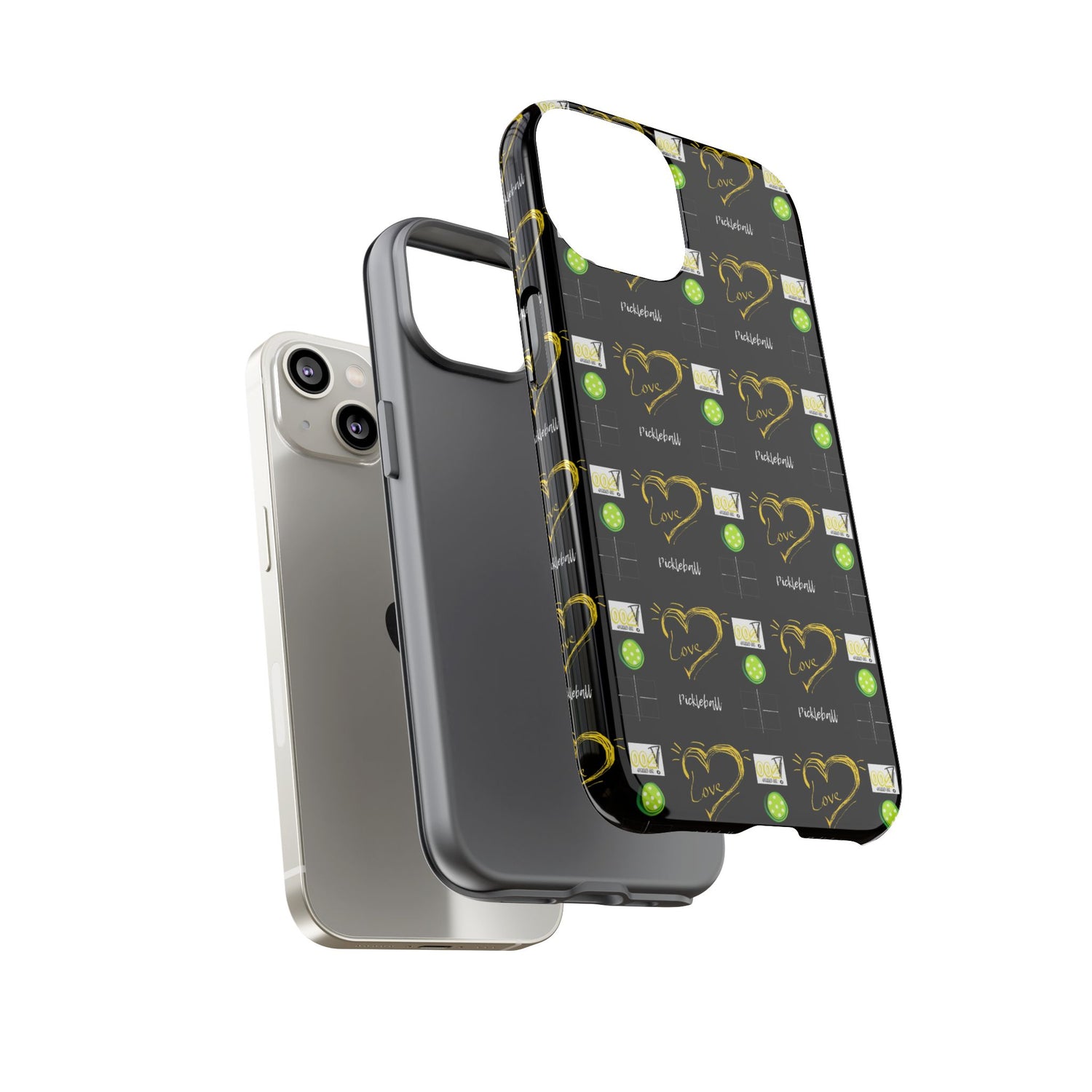 Pickleball Love Tough iPhone Case - Fun & Durable Sport Accessory