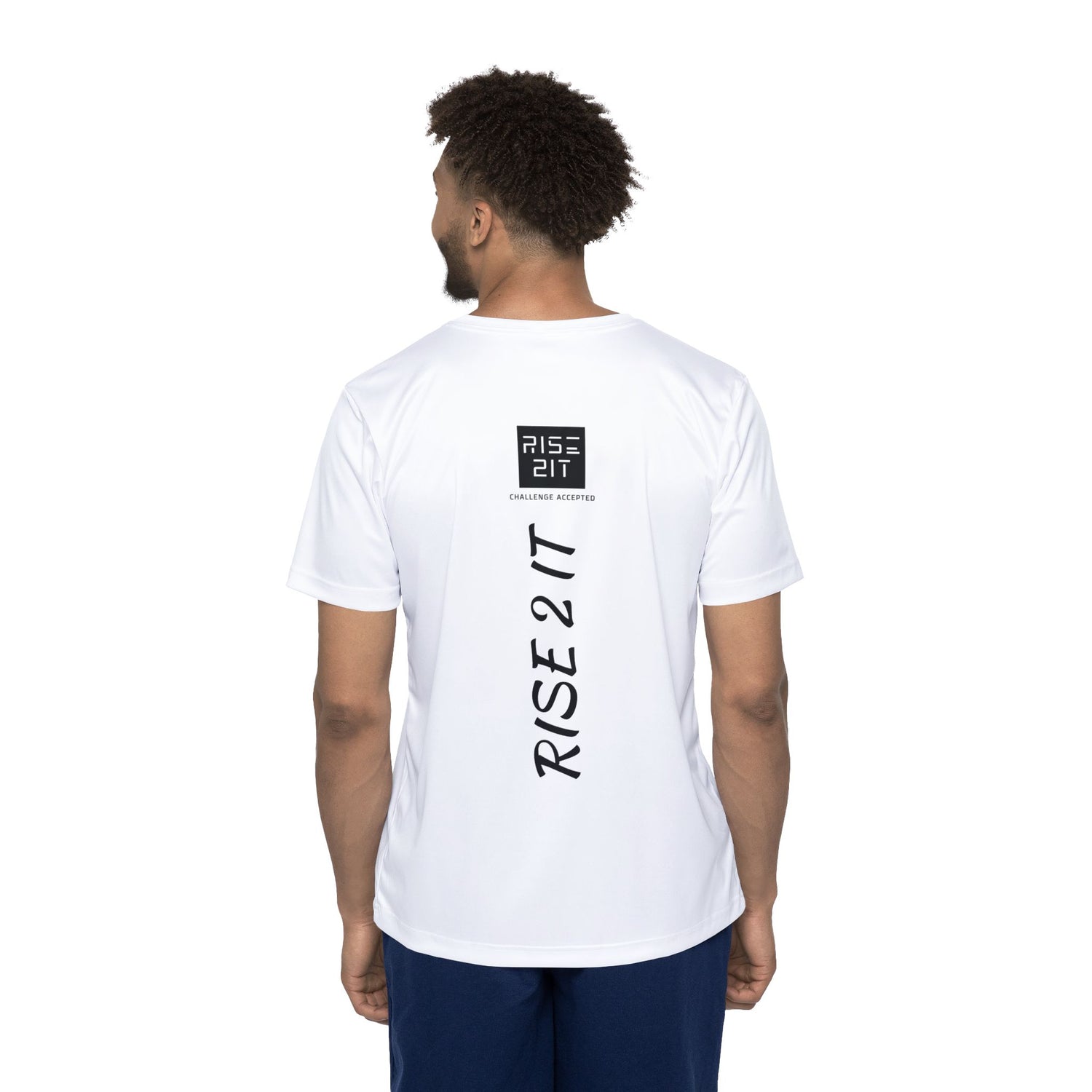 Men's Sports Jersey Tee - Rise 2 It - Challenge Accepted Design - Men's Pickleball Activewear Tee